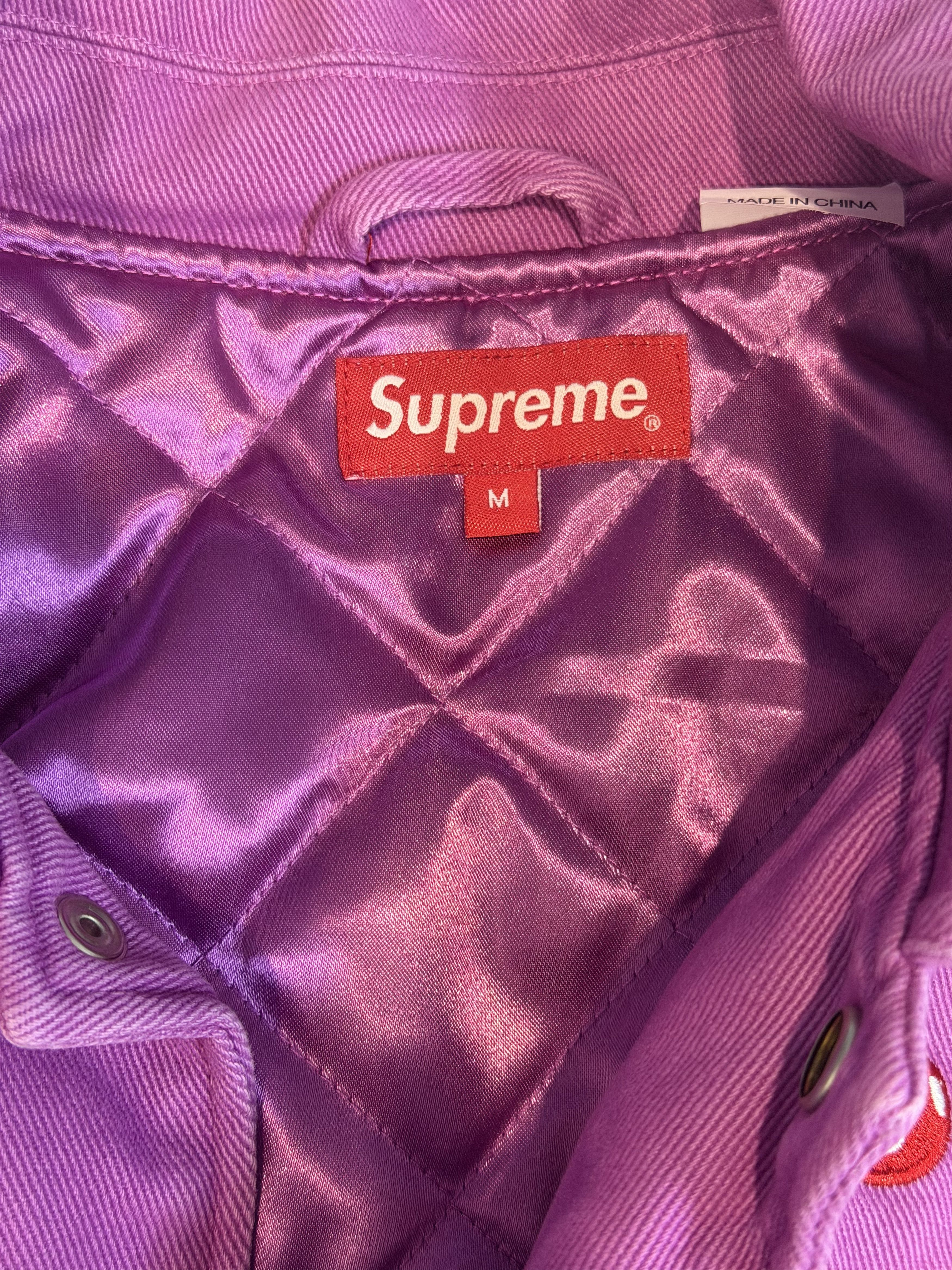 Mitchell & Ness × Supreme Supreme x Skittles x Mitchell & Ness Varsity Jacket (Purple) Size US M / EU 48-50 / 2 - 5 Thumbnail