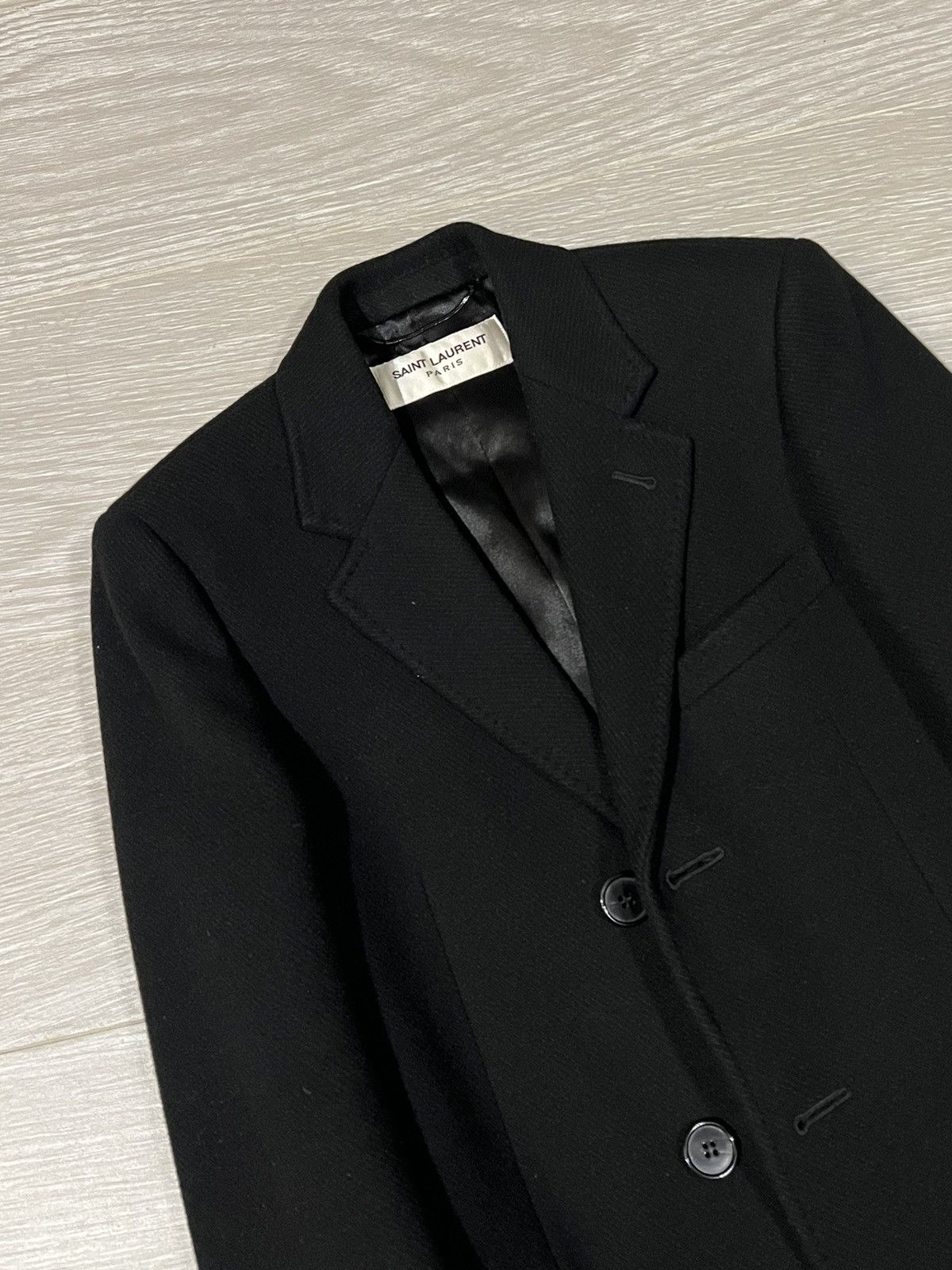 Hedi Slimane × Saint Laurent Paris 16FW Cashmere Chesterfield Coat sz42 Size US XS / EU 42 / 0 - 2 Thumbnail