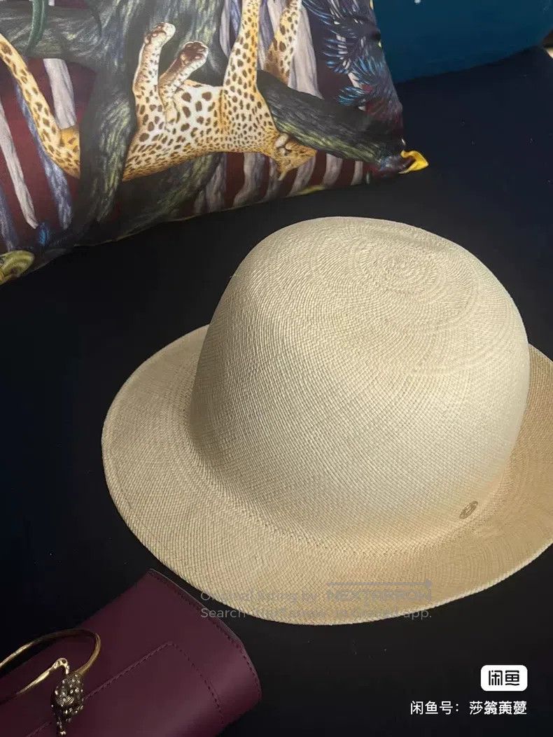 Loro Piana LORO PIANA Siem Reap Lover Beige Woven Sunscreen Small Hat Size ONE SIZE - 1 Thumbnail