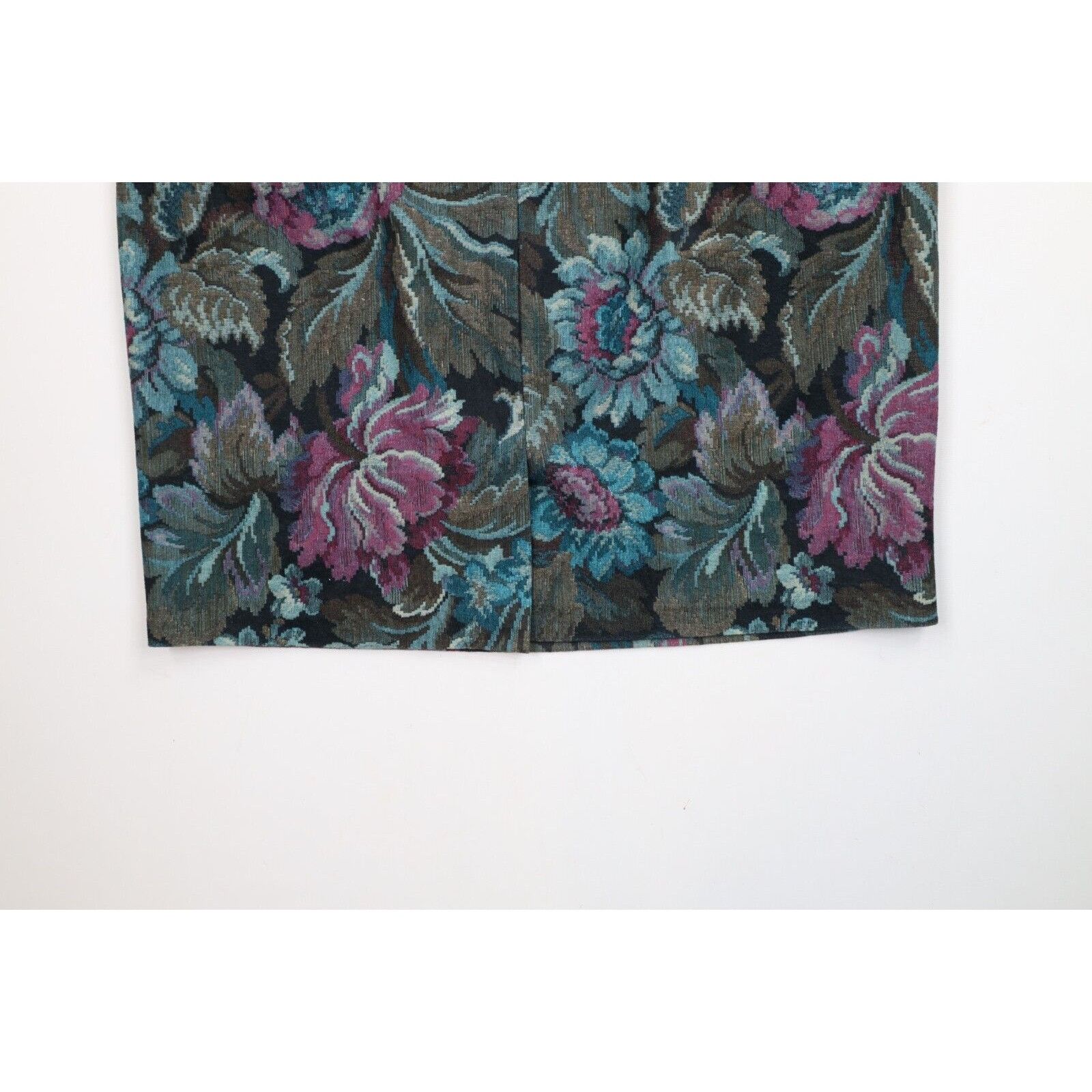 Vintage Vintage 80s 90s Mid Mod Abstract Flower Skirt Size 38" / US 16 / IT 52 - 11 Thumbnail
