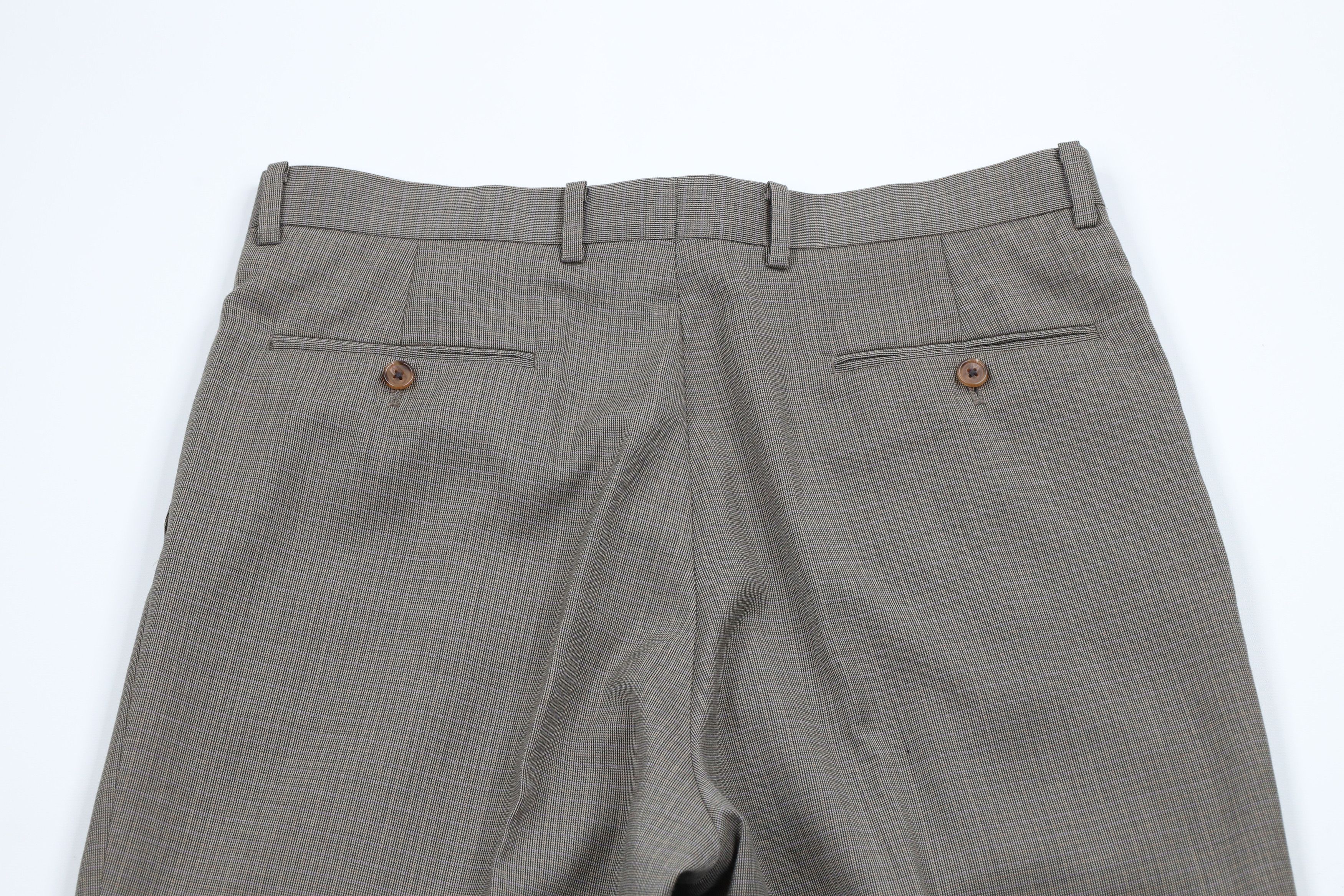 Ralph Lauren × Vintage Vintage 90s Ralph Lauren Cuffed Wide Leg Chino Pants Plaid Size US 34 / EU 50 - 8 Thumbnail