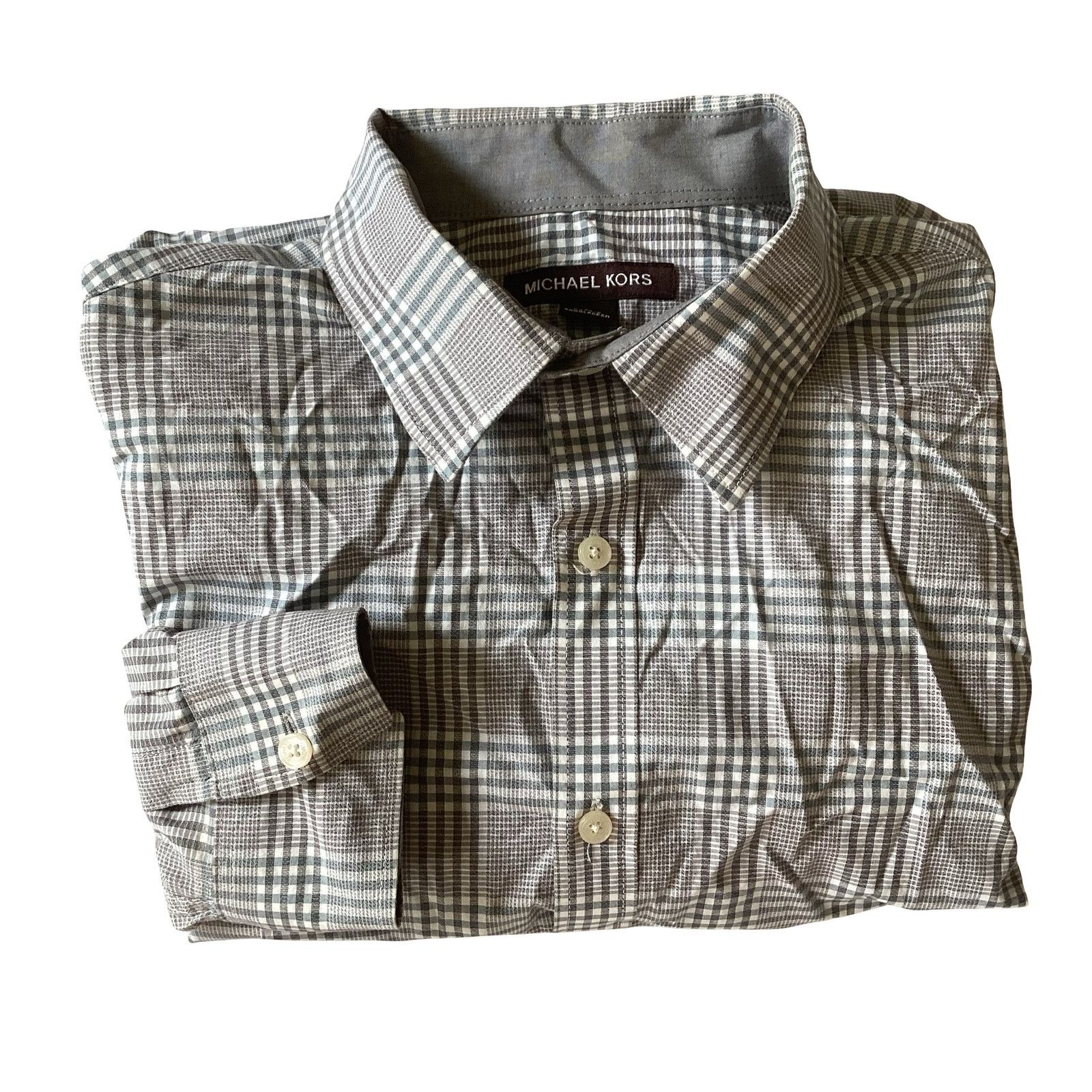 Michael Kors Michael Kors Slim Fit Button Down Size US L / EU 52-54 / 3 - 8 Thumbnail