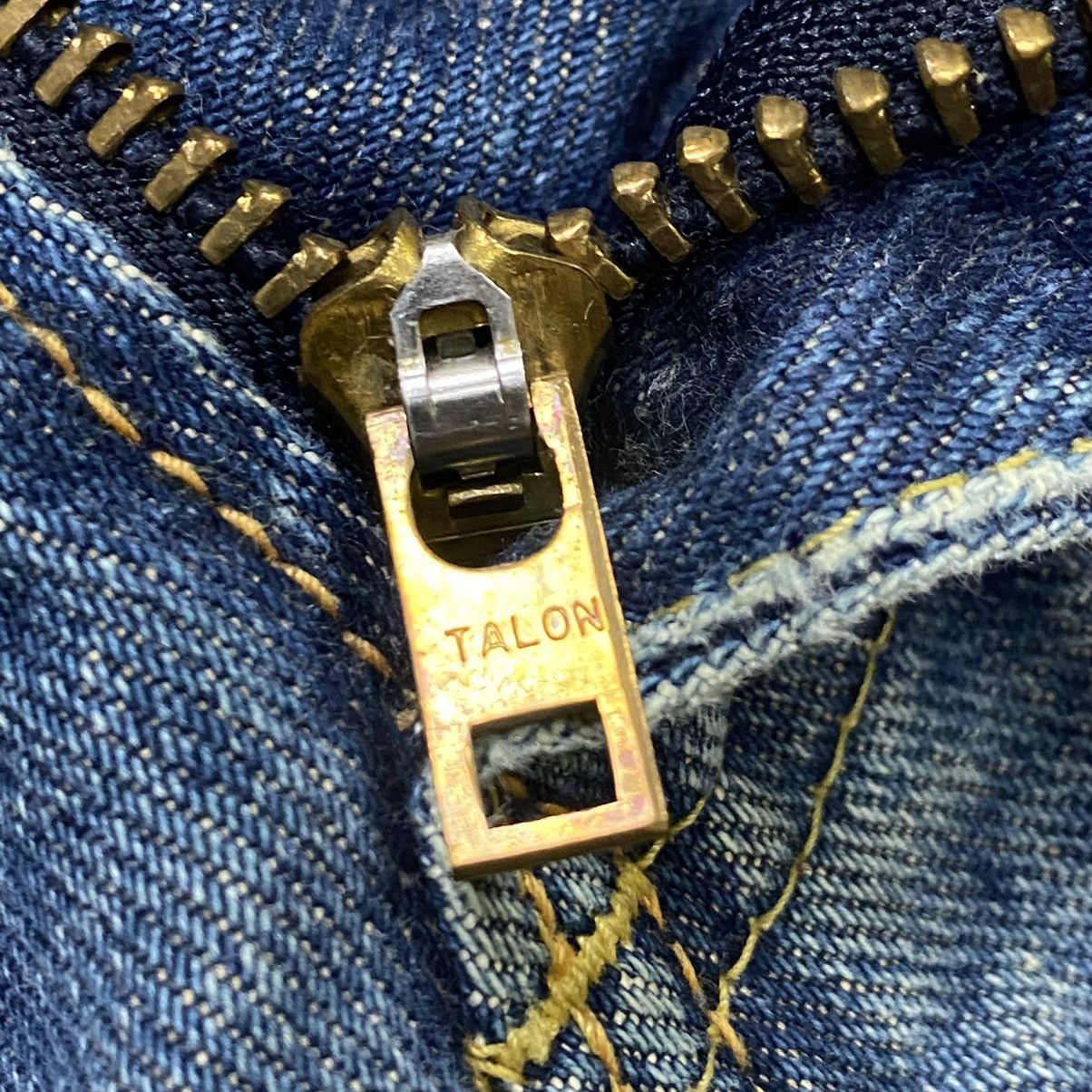 Lee VINTAGE 80s LEE RIDERS SELVEDGE DISTRESSED DENIM Size US 31 - 10 Thumbnail