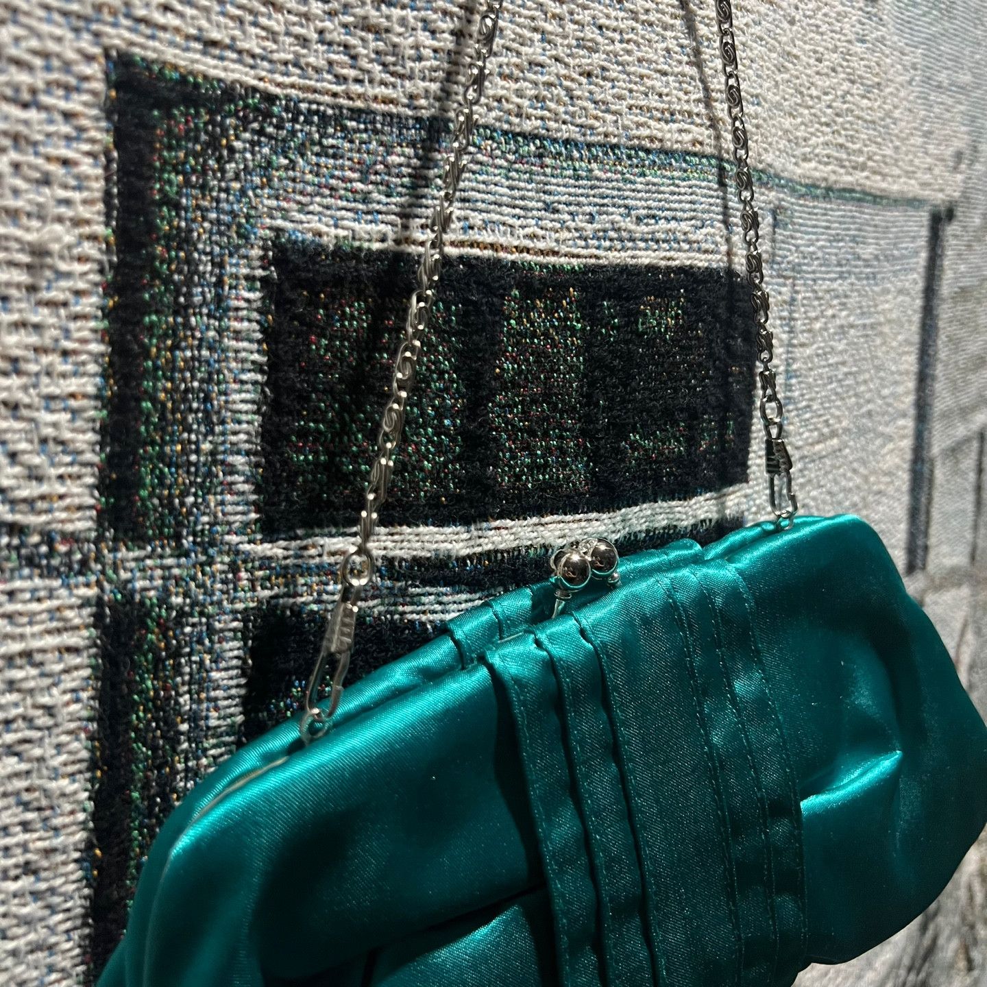 Vintage Coin Case Shoulder Bag Emerald Size ONE SIZE - 2 Thumbnail