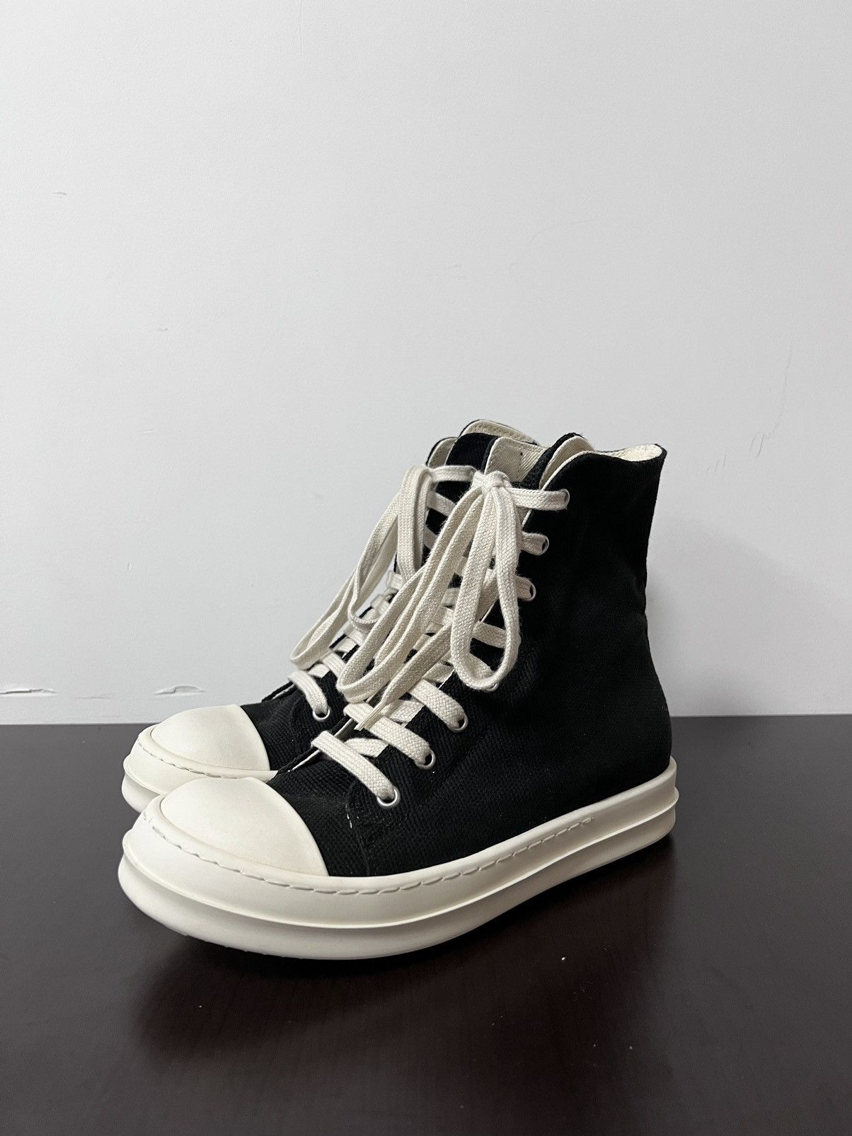 Rick Owens Drkshdw Rick owens drkshdw ramones high top sneakers Size US 6 / IT 36 - 1 Thumbnail