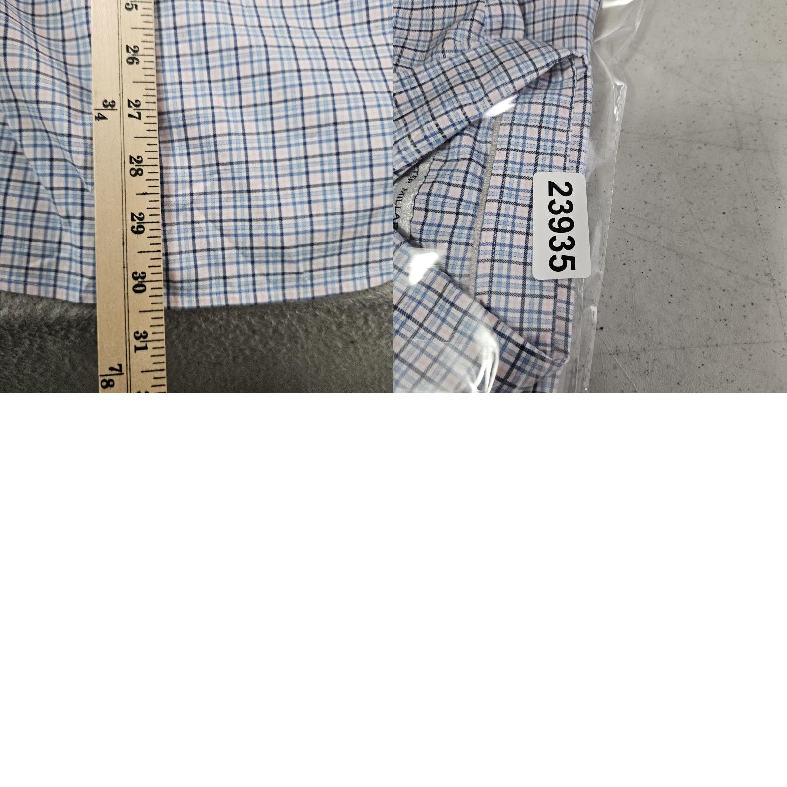 Peter Millar Peter Millar Shirt Mens Large Blue Plaid Button Down Long Sleeve Stretch Casual Size US L / EU 52-54 / 3 - 8 Thumbnail