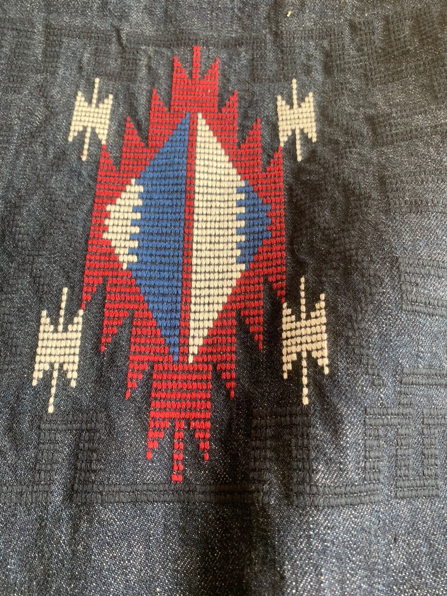 Samurai Jeans SAMURAI JEANS Men's Navajo Woven Denim Vest Size US XXL / EU 58 / 5 - 8 Thumbnail