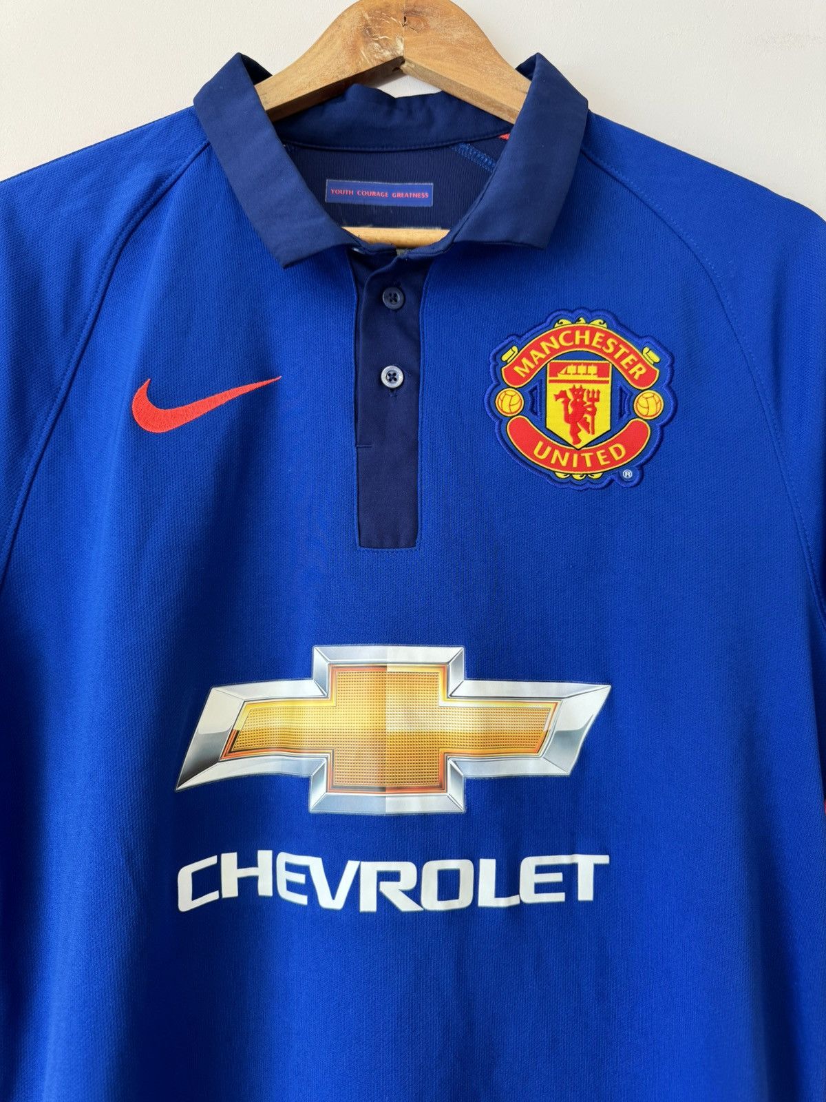 Nike Manchester United 2014-2015 Third Soccer Jersey Shirt Kit Size US S / EU 44-46 / 1 - 6 Thumbnail