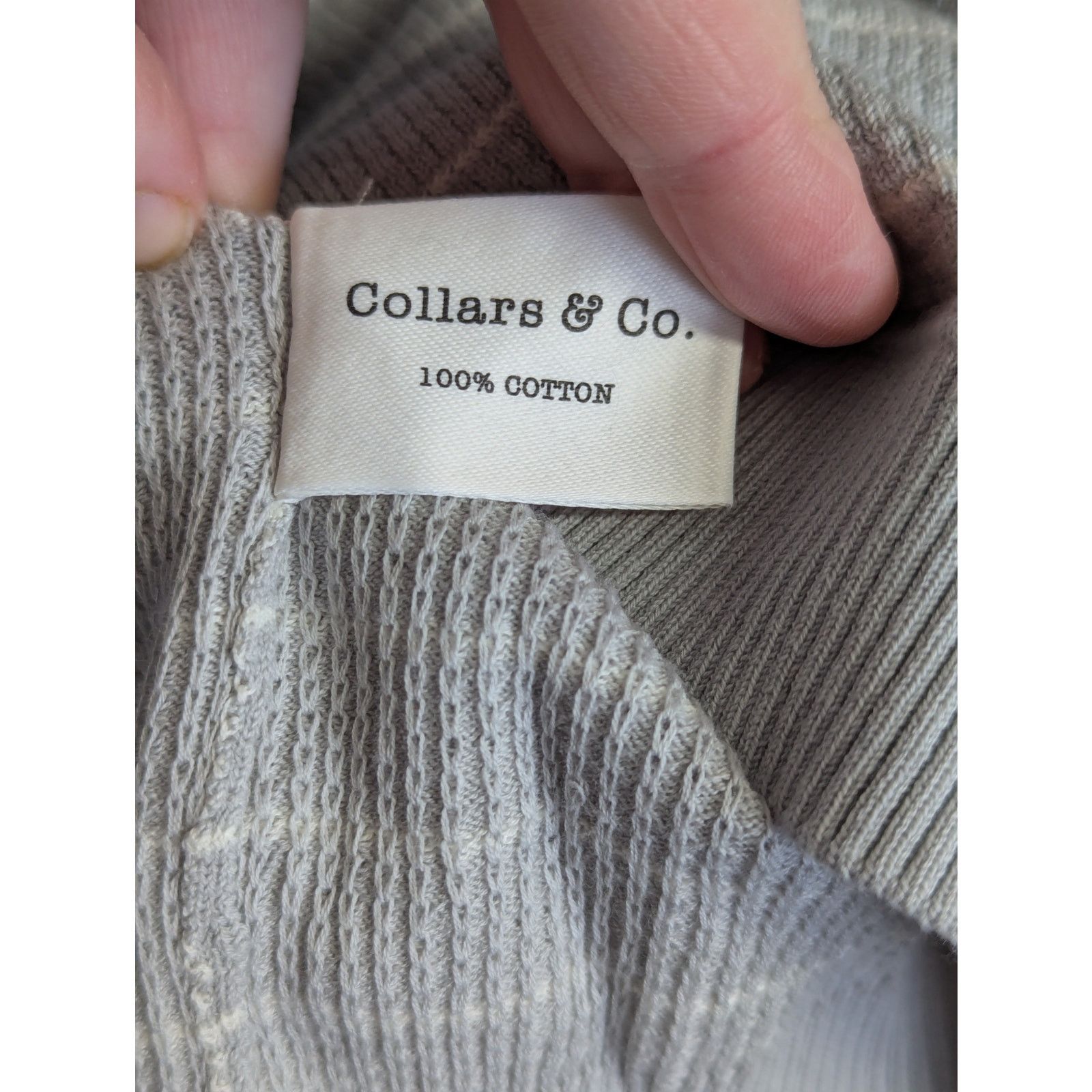 Other Collars & Co Polo Shirt Pure Cotton Buttonless Knit Preppy Size US L / EU 52-54 / 3 - 6 Thumbnail