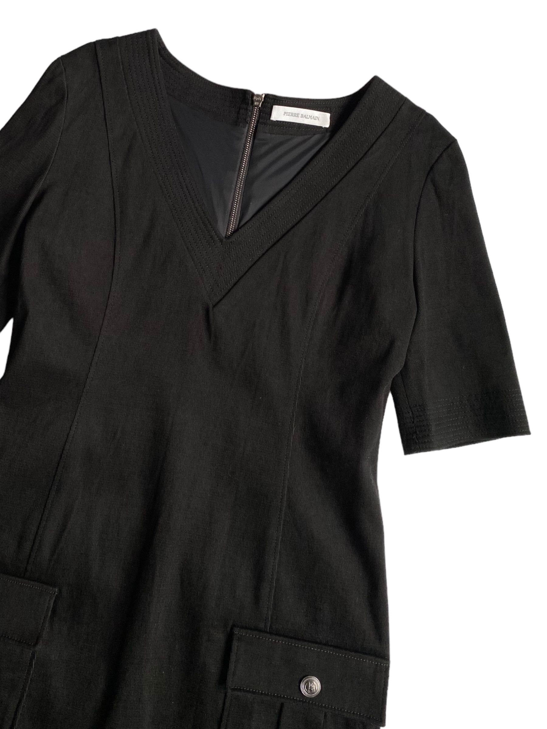 Pierre Balmain Pierre Balmain Short Black Stretch Evening Dress Fr40 Size M / US 6-8 / IT 42-44 - 2 Thumbnail