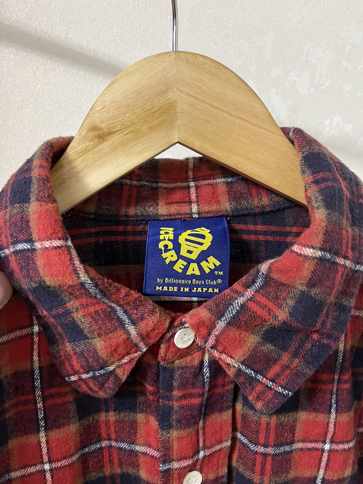 Icecream Icecream BBC Made in Japan Flannel Buttons Up Shirt Size US XL / EU 56 / 4 - 3 Thumbnail