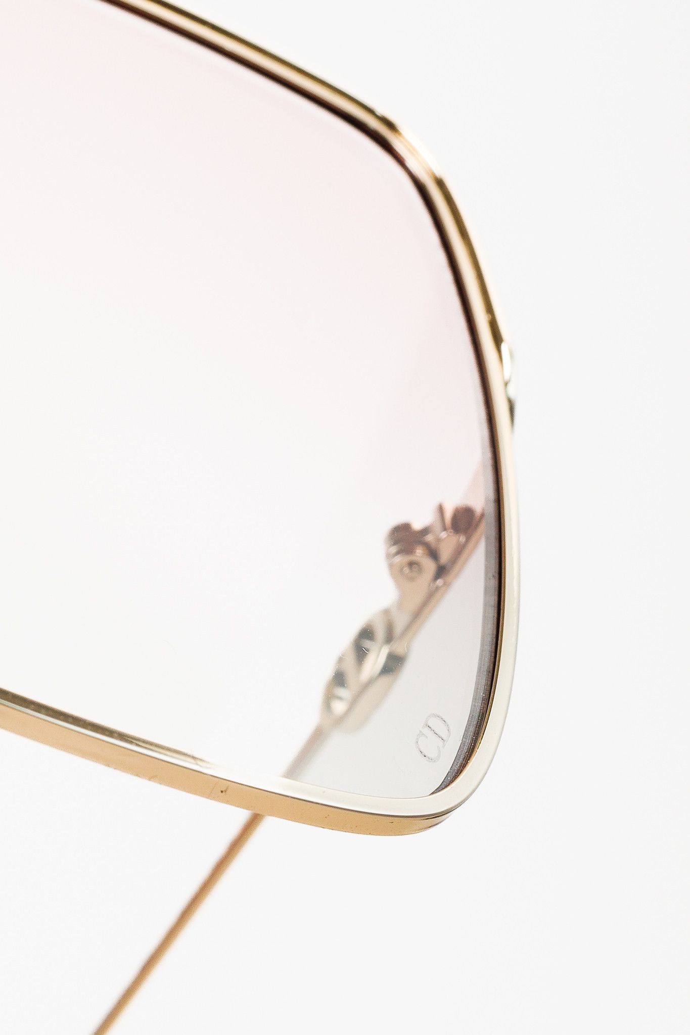 Dior Christian Dior EverDior S1U Gold-Tone Square Sunglasses Size ONE SIZE - 7 Thumbnail