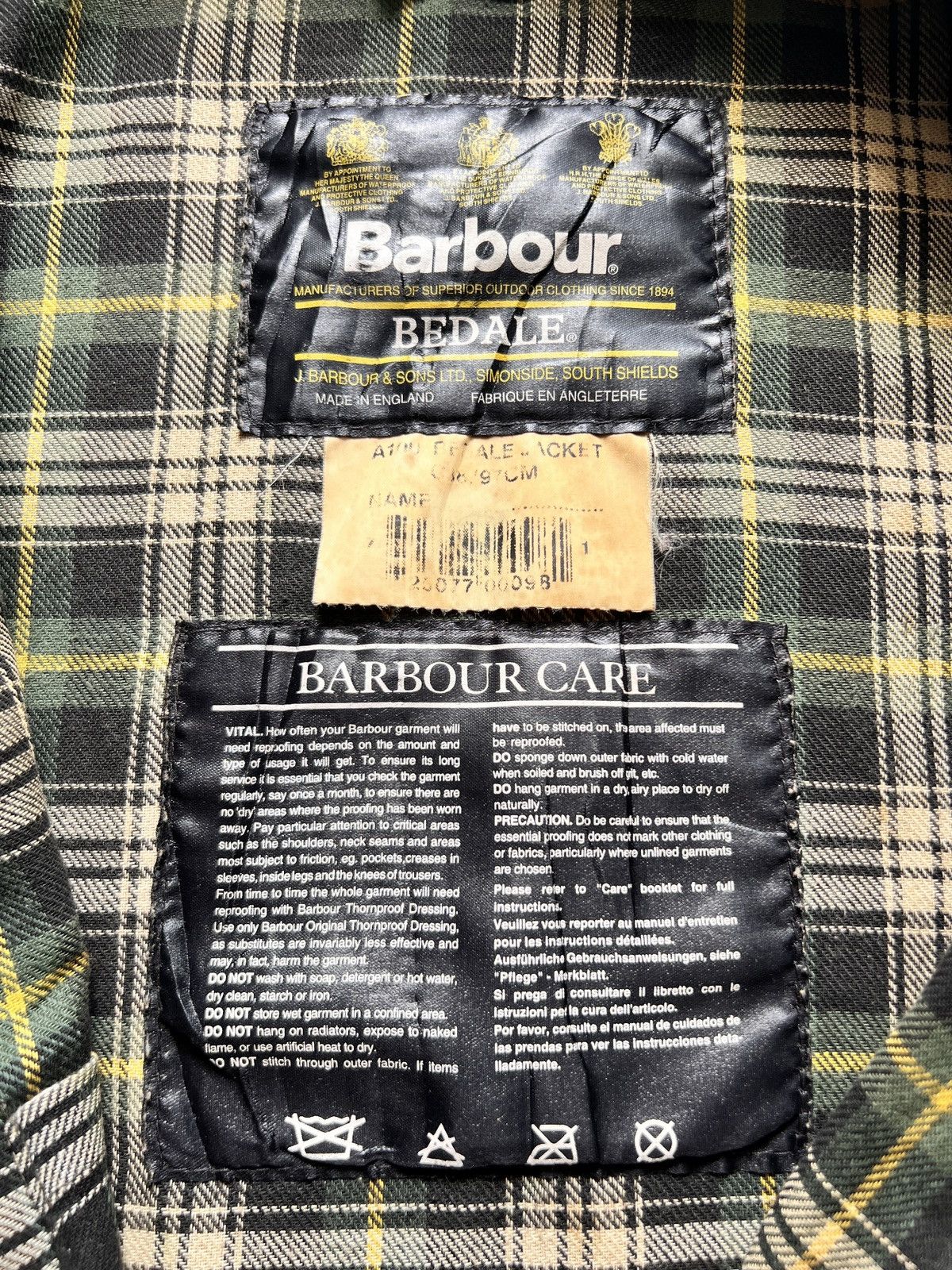 Barbour Vtg Made in England Barbour Bedale Wax Jacket Size US M / EU 48-50 / 2 - 14 Thumbnail