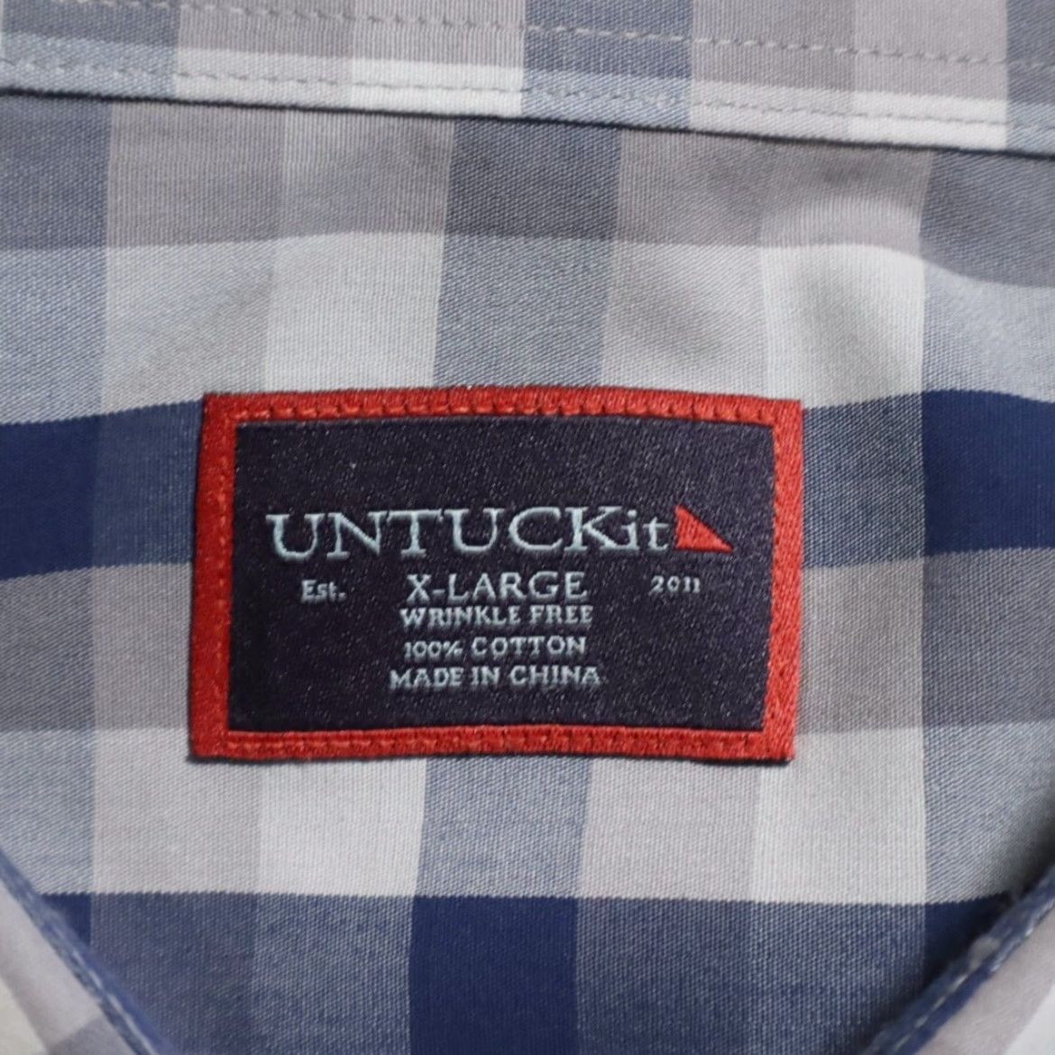 UNTUCKit VINTAGE Untuckit Pomerol WF Cotton Plaid Long Sleeve Button Up Shirt Men's XL Size US XL / EU 56 / 4 - 5 Thumbnail