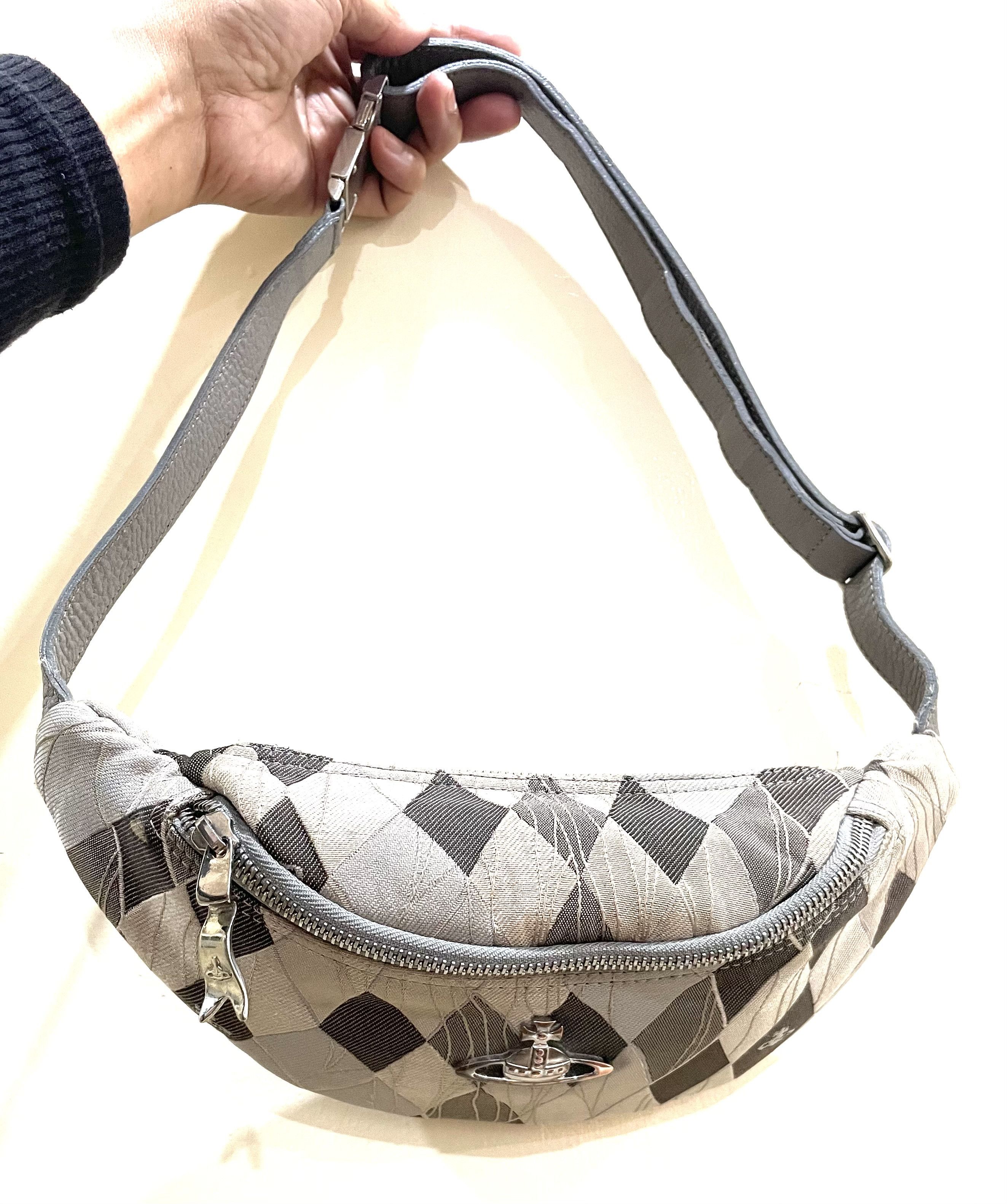 Vivienne Westwood Tartan Argyle Pattern Orb Belt Bag - Gray Size ONE SIZE - 2 Thumbnail