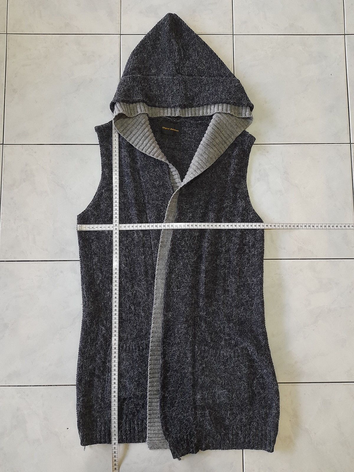Japanese Brand Vintage Knit Hoodie Vest Elegant Rainbow Grunge Layering Y2K Size US M / EU 48-50 / 2 - 17 Thumbnail