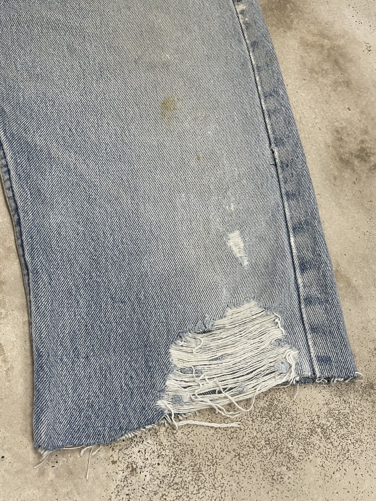 Levi's Vintage USA Levis 501 Distressed Rusty Cut Denim Size US 31 - 6 Thumbnail