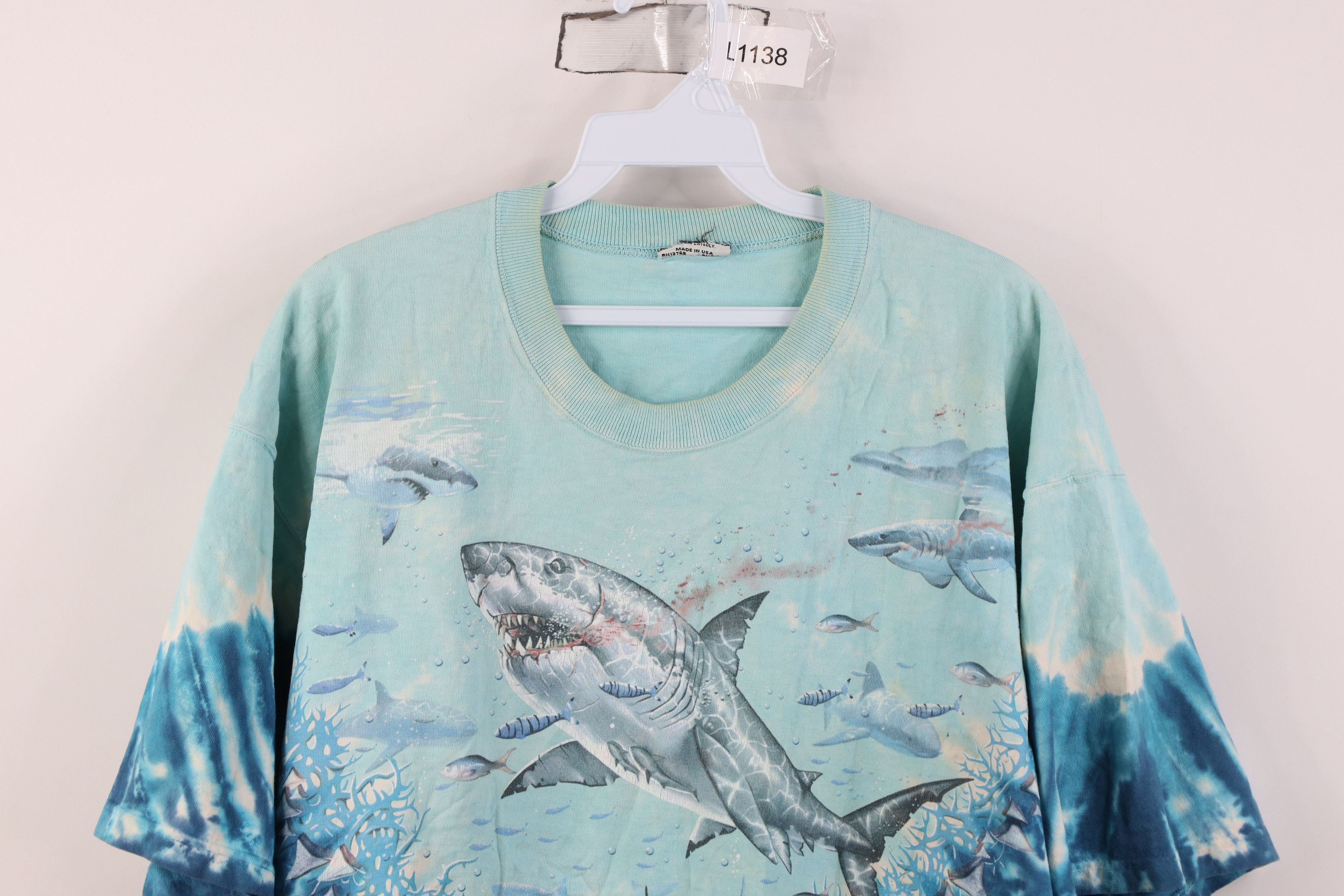 Liquid Blue Vintage 90s Liquid Blue Fish All Over Print T-Shirt USA Size US XL / EU 56 / 4 - 2 Thumbnail