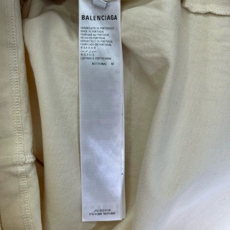 Balenciaga Balenciaga Khaki Logo Short Sleeve TShirt-2505 Size US M / EU 48-50 / 2 - 5 Thumbnail