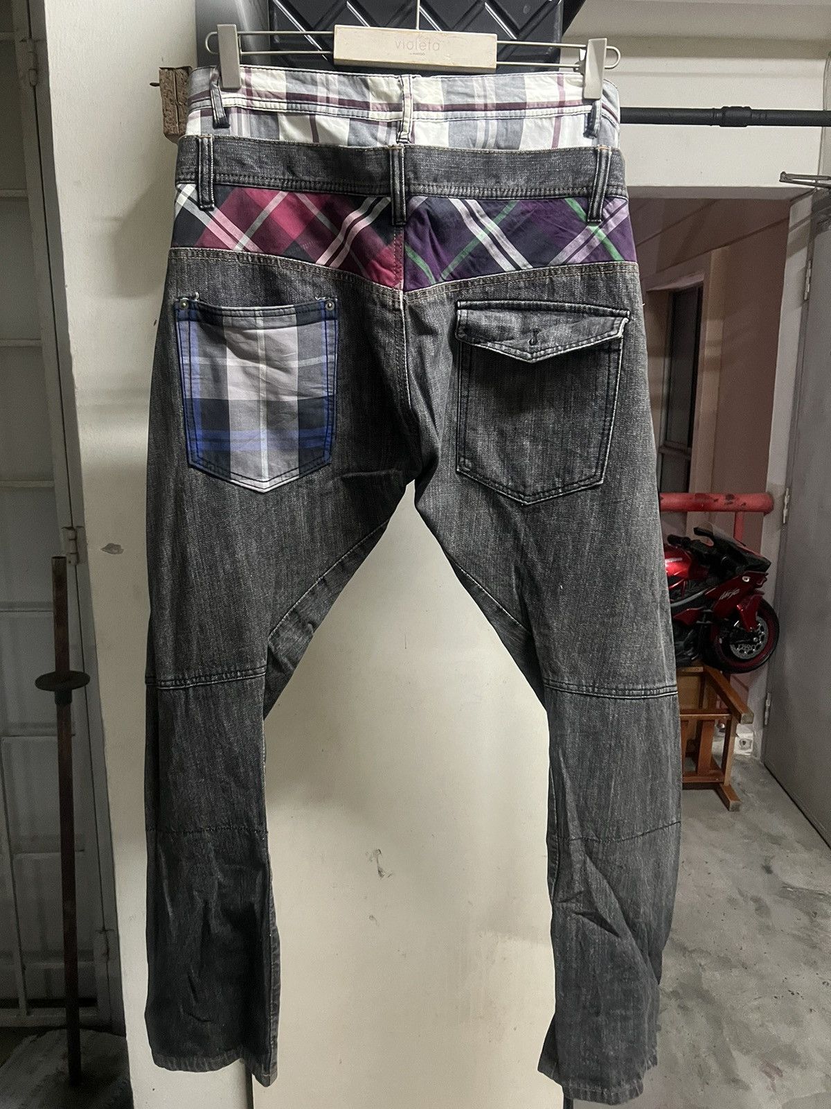 Hysteric Glamour × Japanese Brand DOUBLE WAIST BREATHMIN JAPANES PANTT FREE Size US 32 / EU 48 - 8 Thumbnail