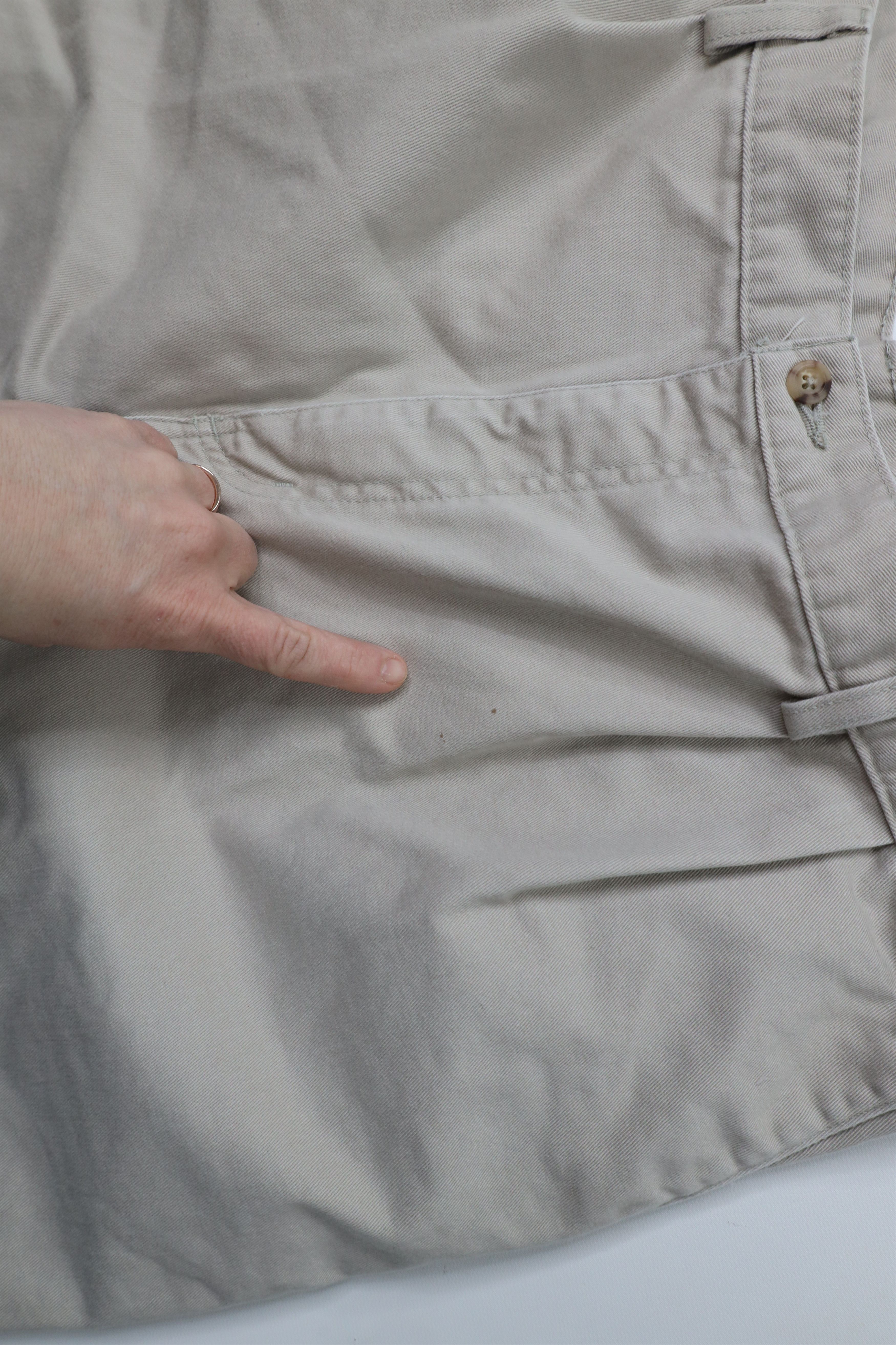 Carhartt × Vintage Vintage Y2K 2000 Carhartt Wide Leg Chino Pants Cotton Stone Size US 40 / EU 56 - 6 Thumbnail