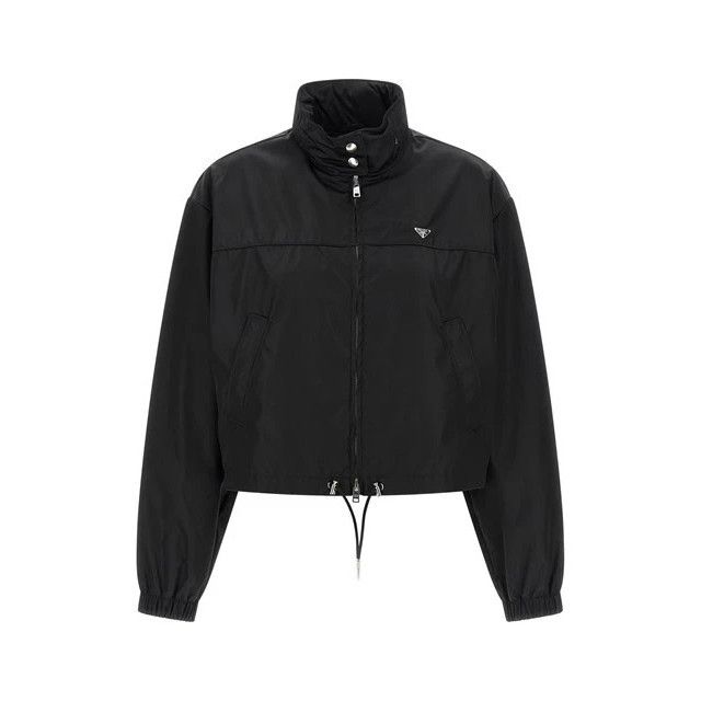 Prada PRADA Black Re-Nylon Jacket New & Authentic (Women's size:IT Size M / US 6-8 / IT 42-44 - 1 Thumbnail