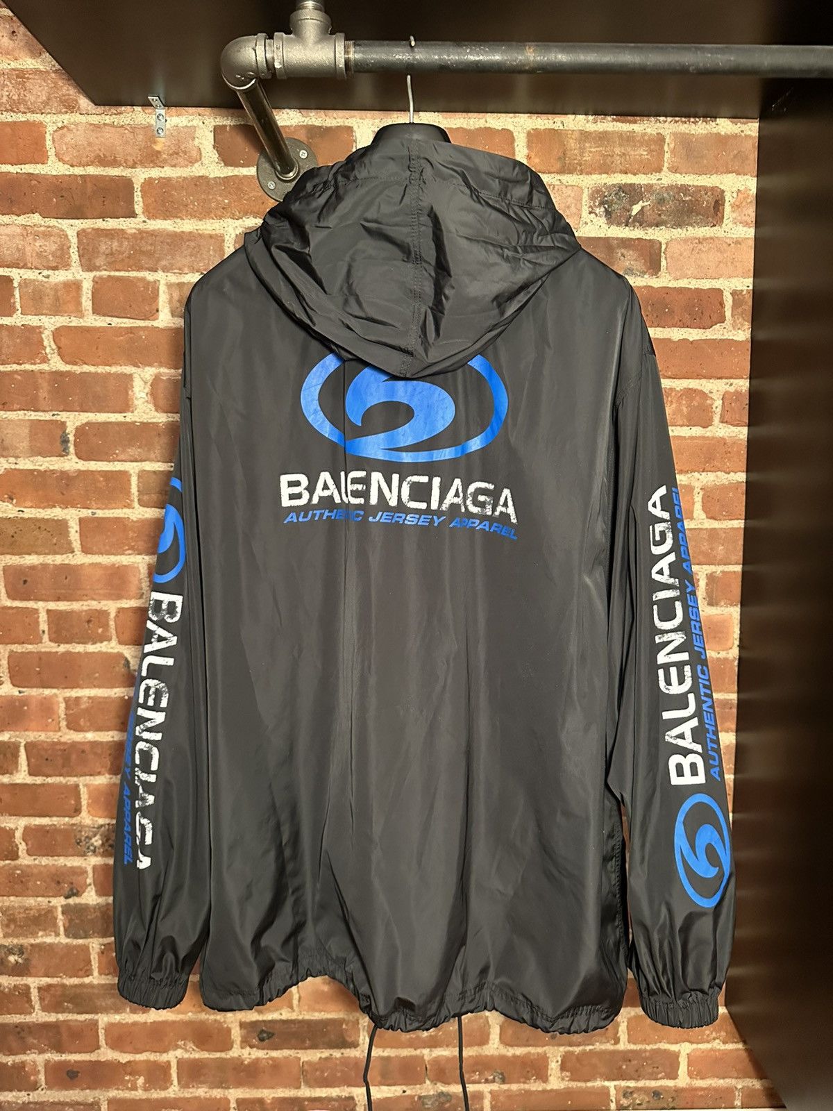 Balenciaga SS/24 Surfer Logo Windbreaker Size US L / EU 52-54 / 3 - 2 Thumbnail