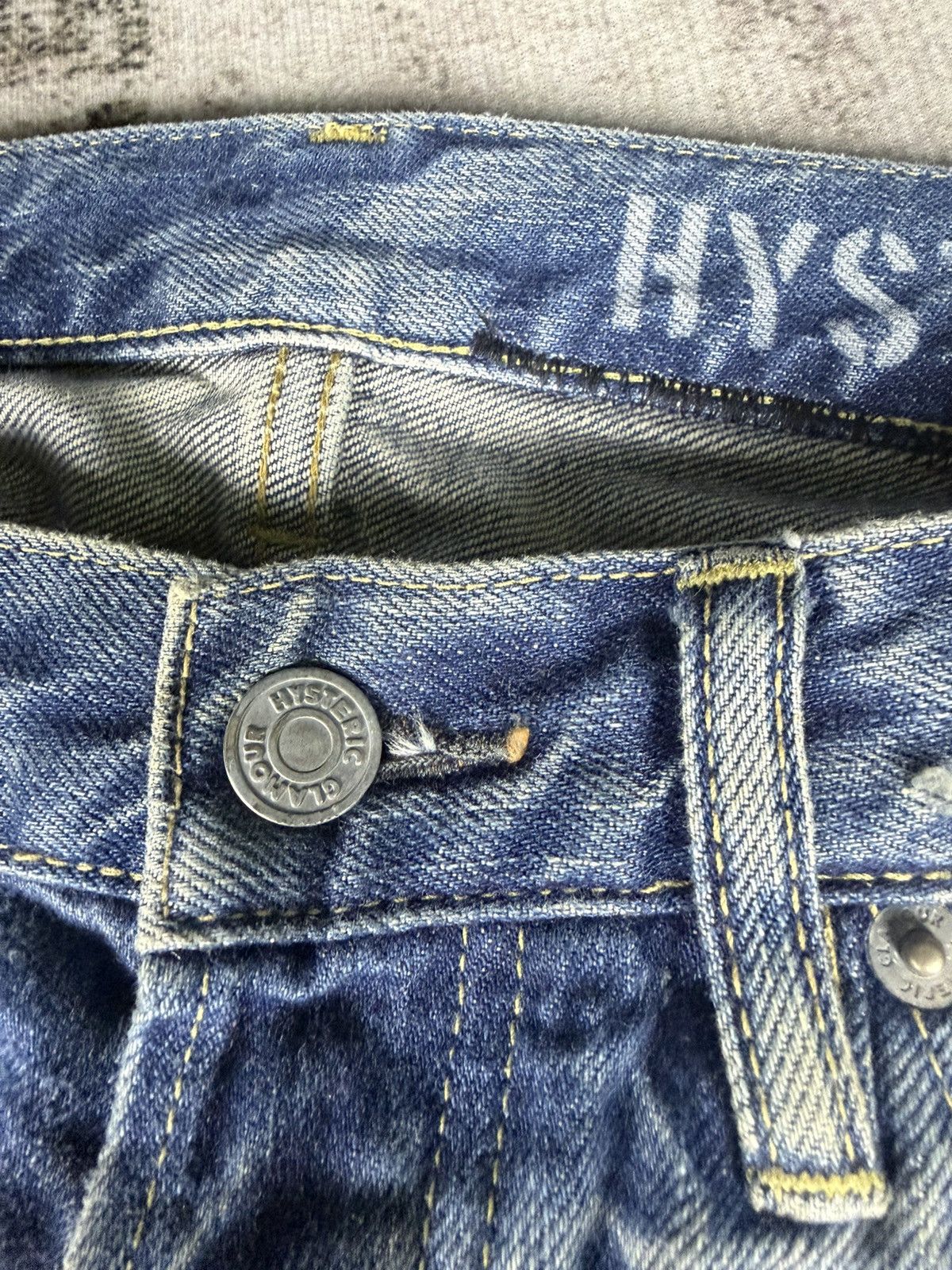 Hysteric Glamour Hysteric Glamour Studded Selvedge Mudwash Jeans Size US 32 / EU 48 - 6 Thumbnail