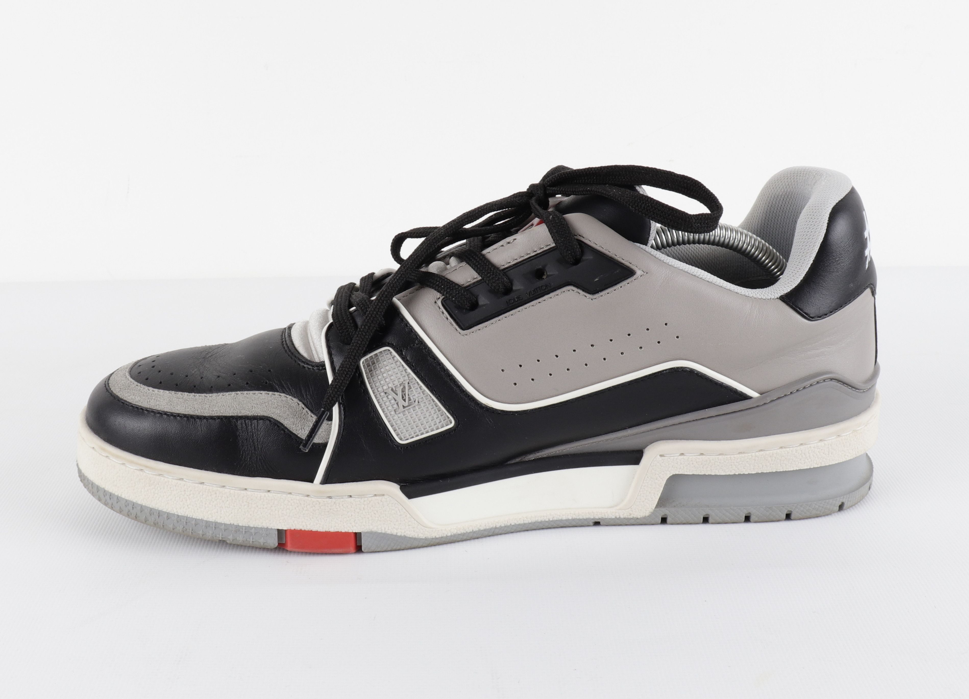 Louis Vuitton Louis Vuitton x Virgin Abloh SS19 Leather Low Sneakers Size US 9.5 / EU 42-43 - 11 Thumbnail