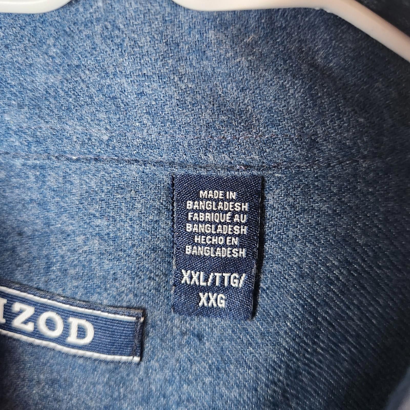 Izod Izod Blue Plaid Long Sleeve Button Down Shirt Size 2XL Size US XXL / EU 58 / 5 - 6 Thumbnail