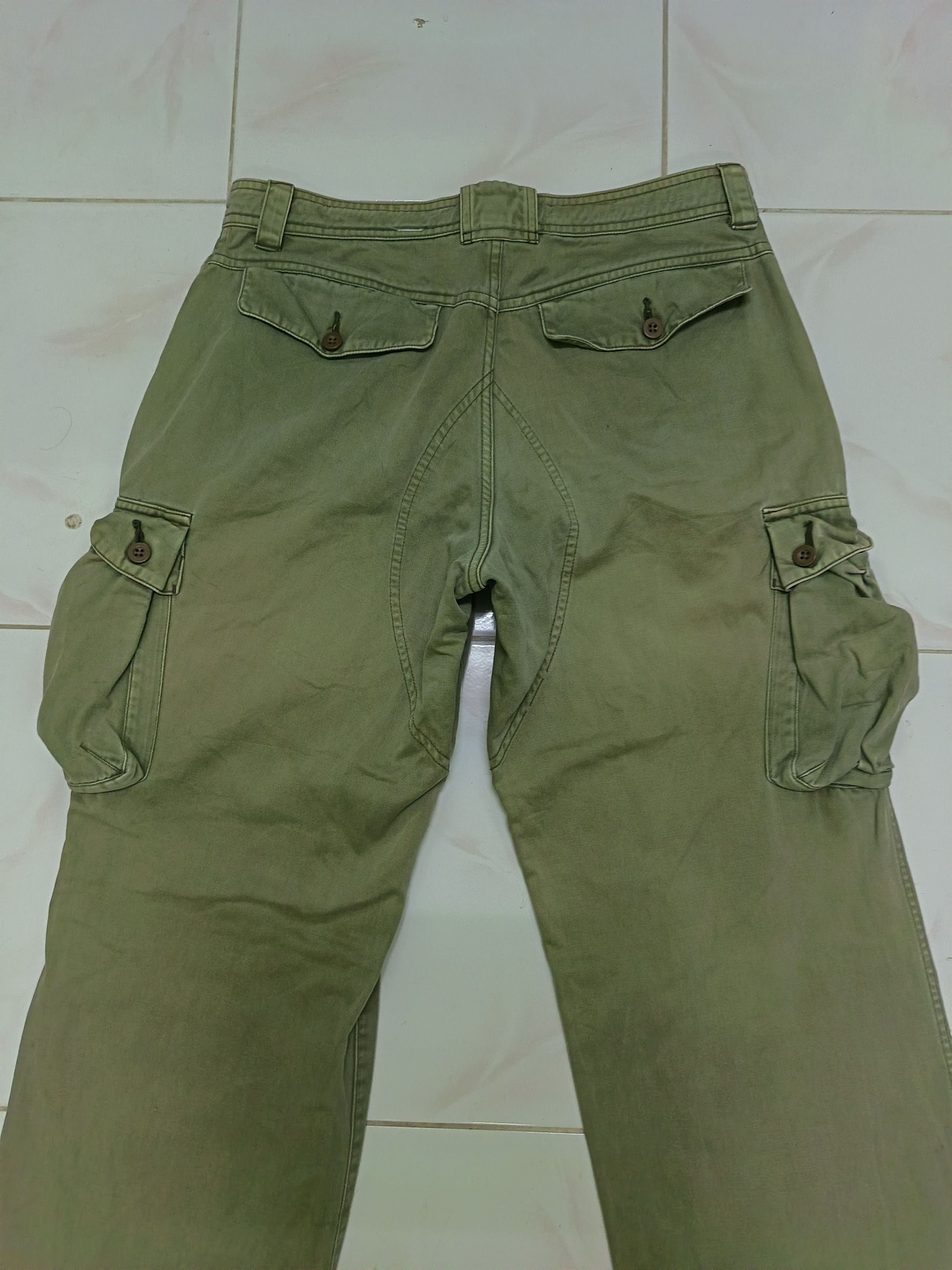 Margaret Howell MHL MARGARET HOWELL OLIVE CARGO TROUSER PANTS Size US 32 / EU 48 - 3 Thumbnail