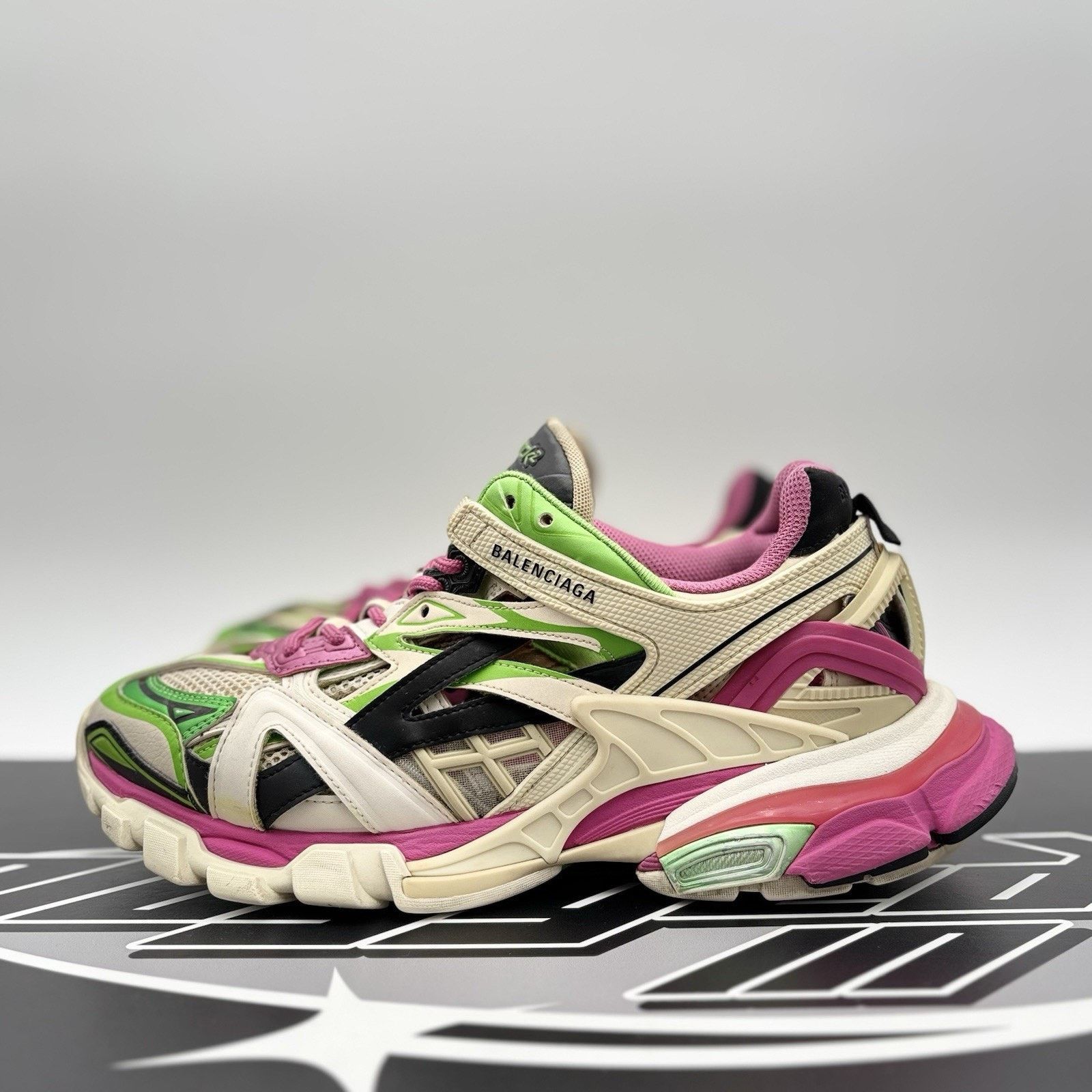 Balenciaga Track 2 Trainer ' White, Purple, Green ' | GOOD!