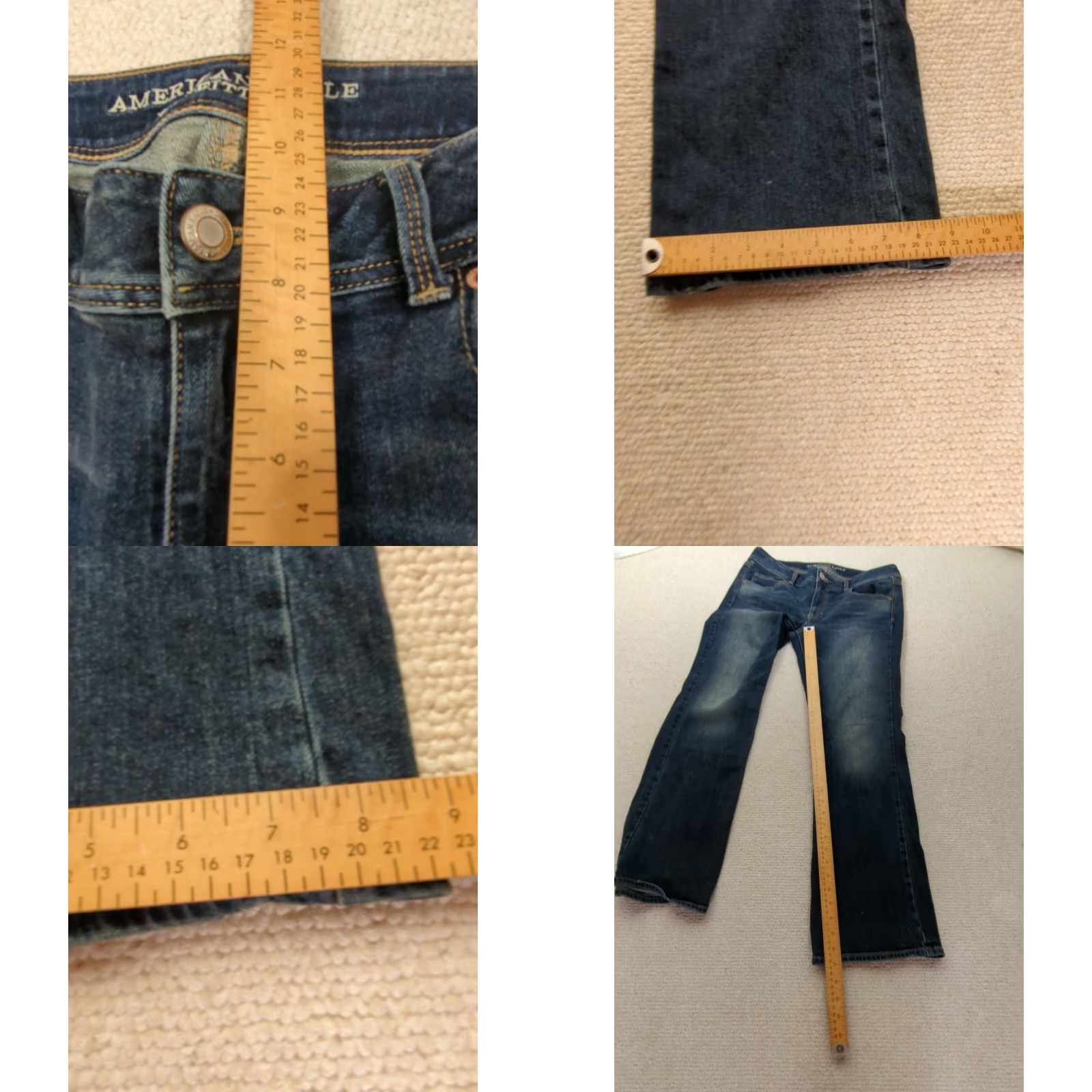 American Eagle Outfitters American Eagle Outfitters Jeans Womens Regular Kick Boot Medium Blue Denim Stretch 5-Pocket Logo Bootcut Vintage No N/A Size 36" / US 14 / IT 50 - 9 Thumbnail