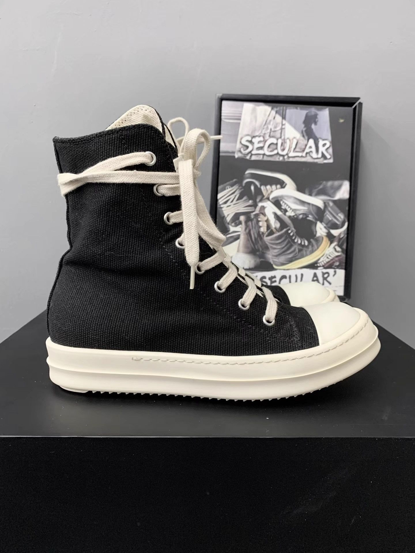 Rick Owens Rick Owens Drkshdw Big Converse K34 Size US 7 / IT 37 - 2 Thumbnail