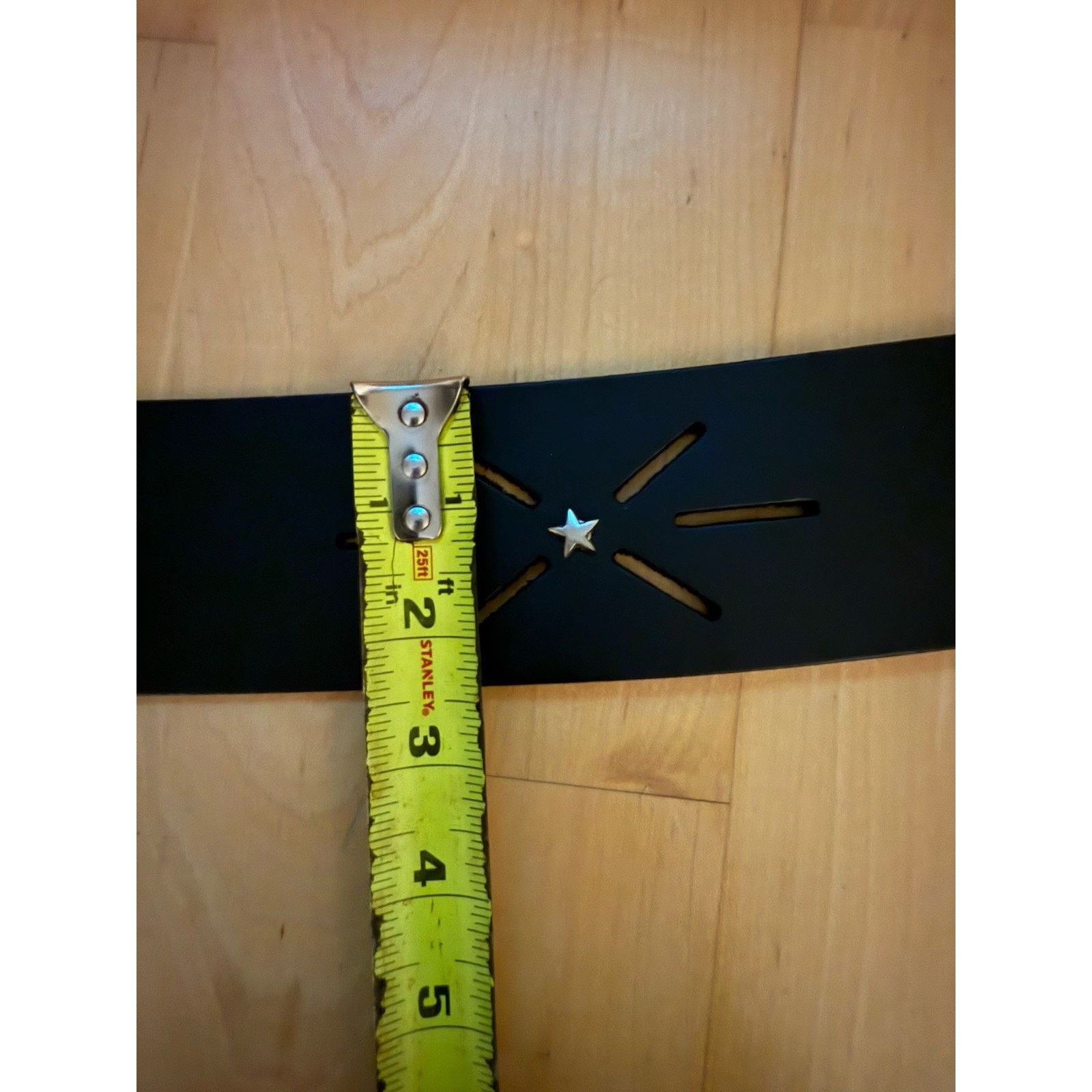 Linea VTG Linea Pelle Black Chunky Corset Star Cutout Belt Silver Size ONE SIZE - 5 Thumbnail