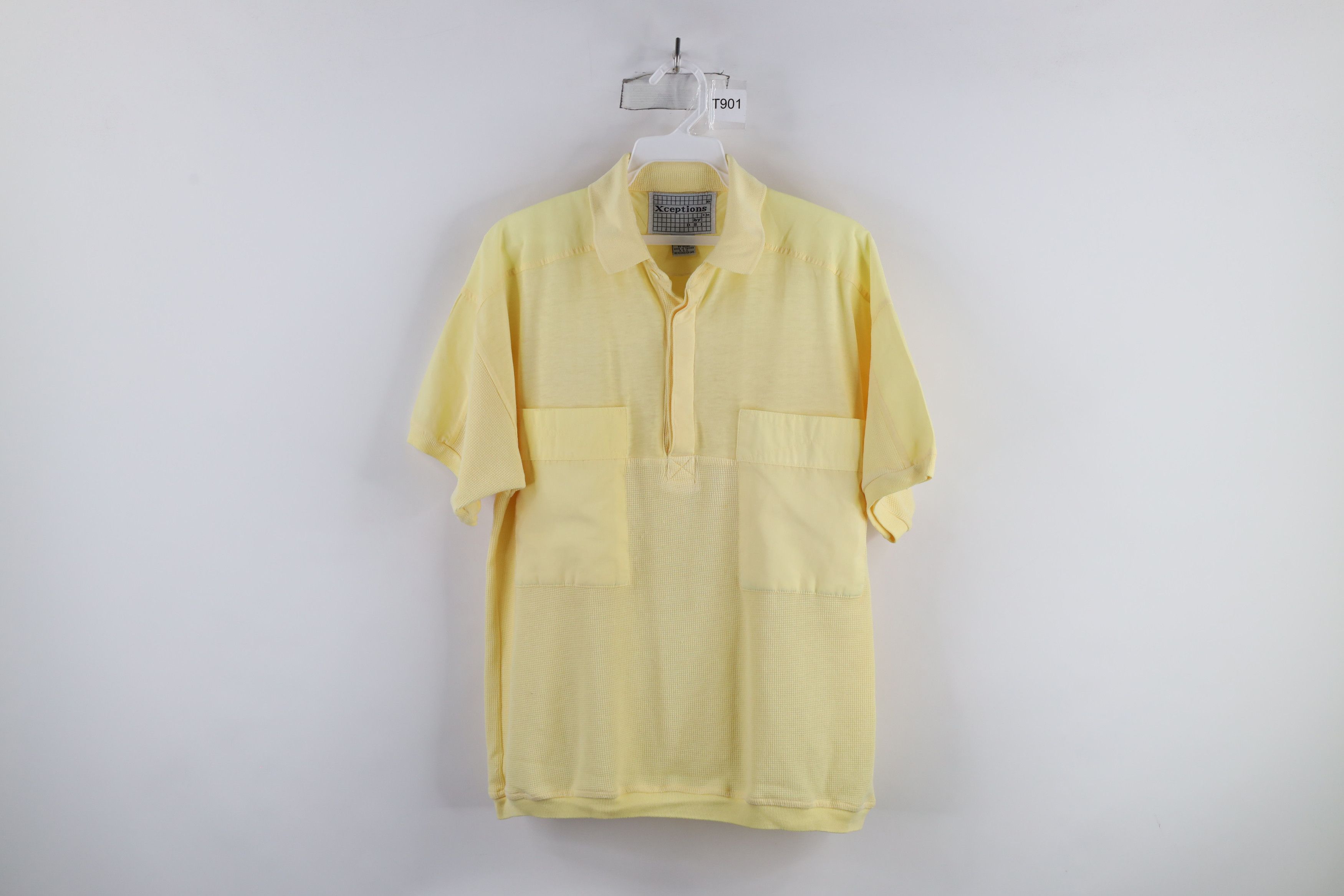 Vintage Vintage 90s Streetwear Thermal Waffle Knit Pullover Polo Size US S / EU 44-46 / 1 - 1 Thumbnail