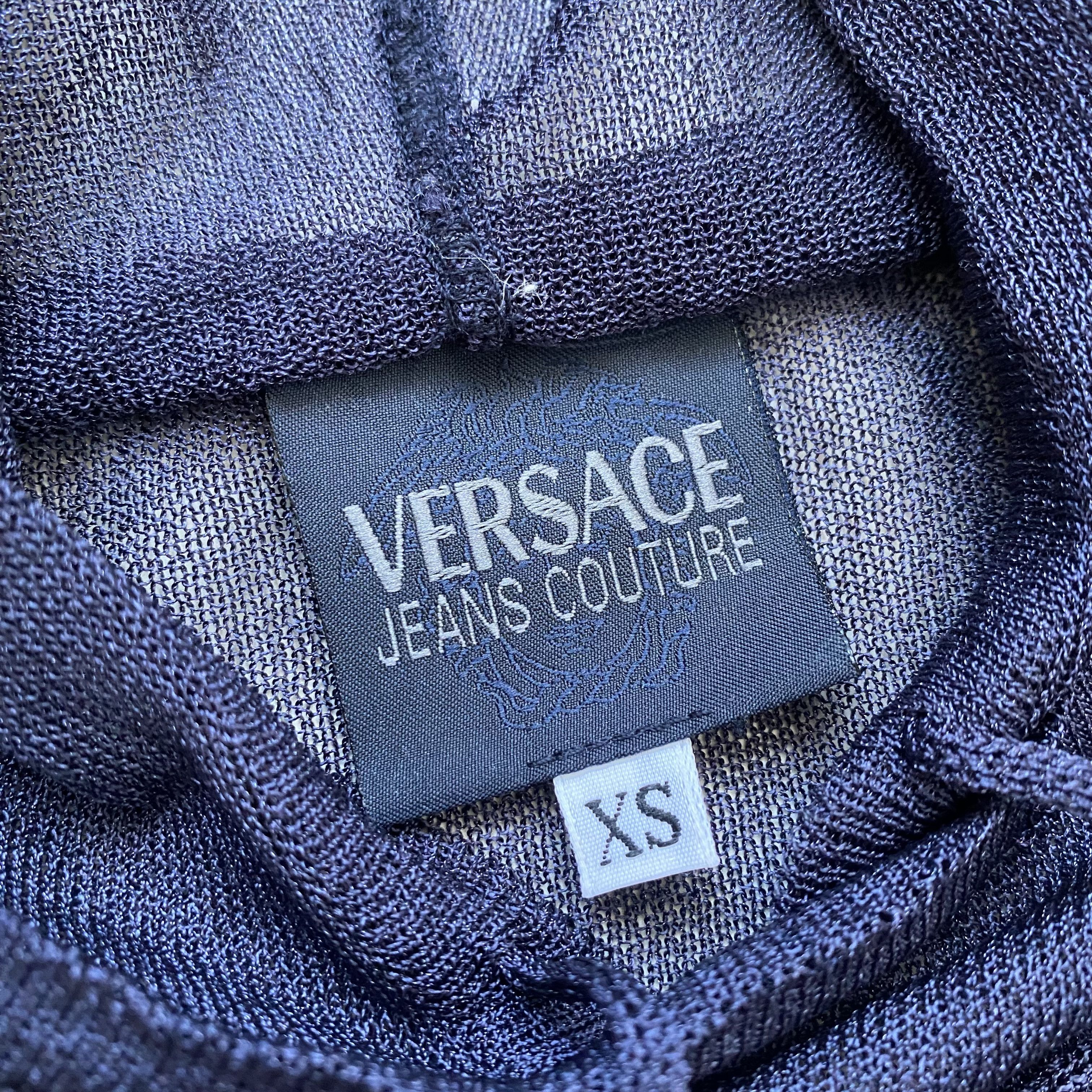 Versace 🔥 Vintage 80-90s Versace Y2K Сrop Top Sleeveless Size US S / EU 44-46 / 1 - 5 Thumbnail