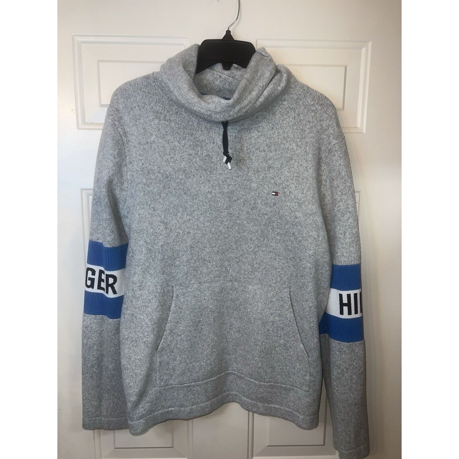 Tommy Hilfiger Tommy Hilfiger Sweater Mens Medium Gray Pullover Jacket Blue Size US M / EU 48-50 / 2 - 2 Thumbnail