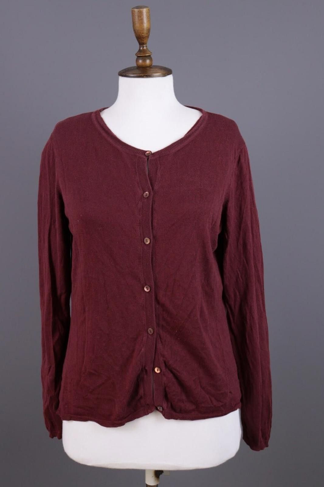 Miu Miu Miu MIu Burgundy Knit Cardigan Sweater Size 48 Size S / US 4 / IT 40 - 1 Thumbnail