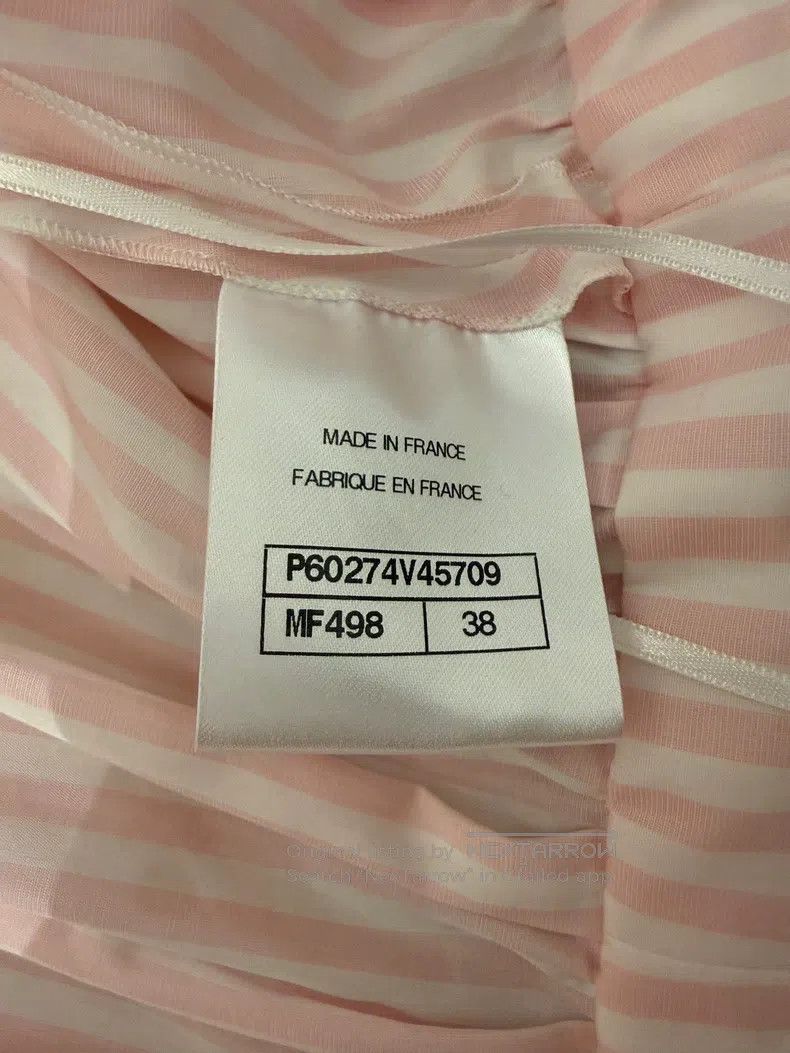 Chanel Chanel 19c Cruise Series Pink Striped Waisted Shirt Size XS / US 0-2 / IT 36-38 - 4 Thumbnail