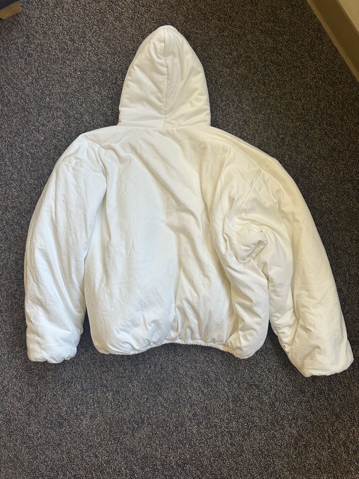 Yeezy YEEZY SEASON X V1 Padded White Jersey Anorak Size US XL / EU 56 / 4 - 4 Thumbnail