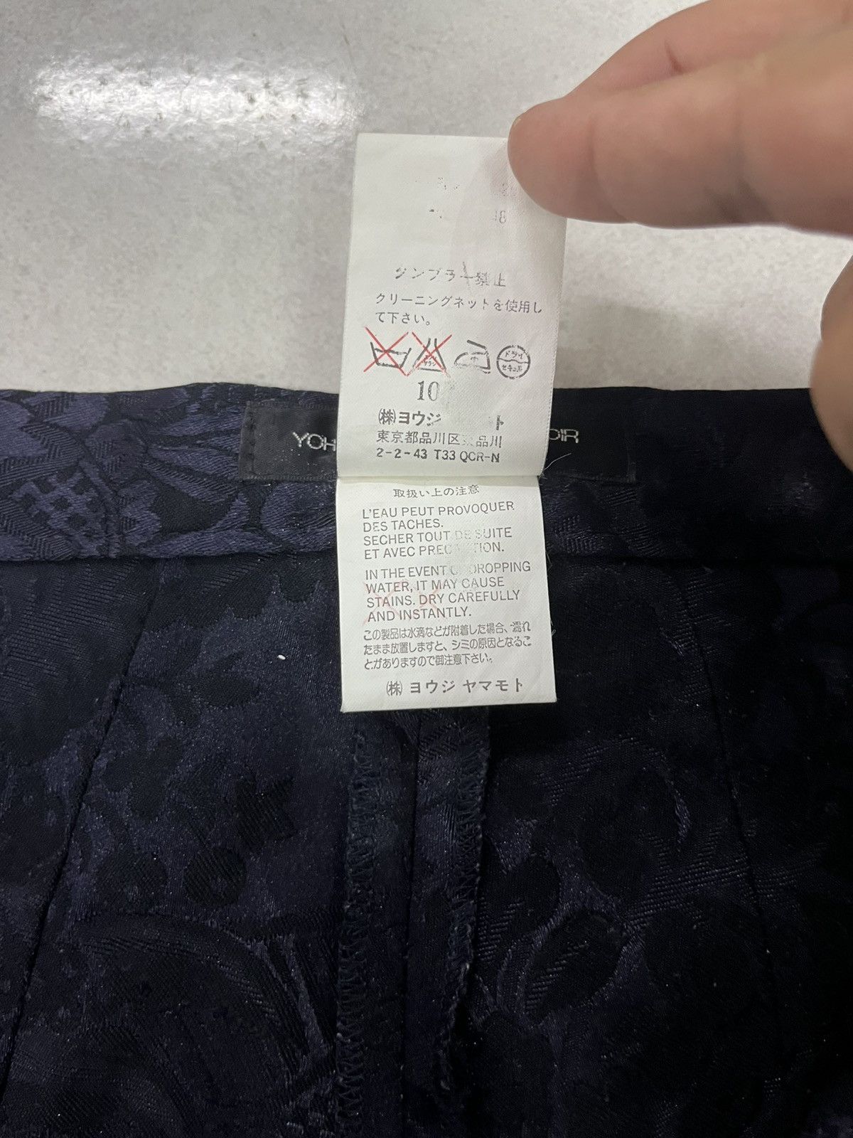 Yohji Yamamoto Yohji Yamamoto Noir Floral Jacquard Pants Size 28" / US 6 / IT 42 - 9 Thumbnail