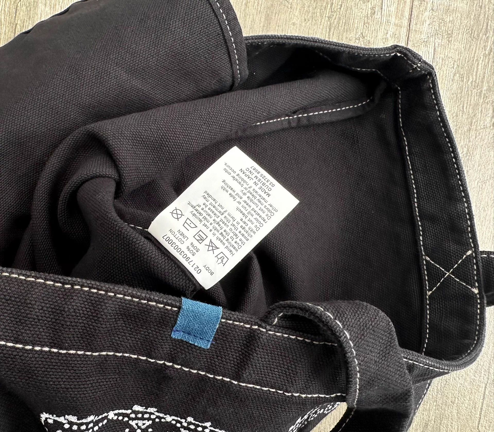 Visvim VISVIM ICT CANVAS TOTE L Hand-painted Bandana Black 99New Size ONE SIZE - 4 Thumbnail