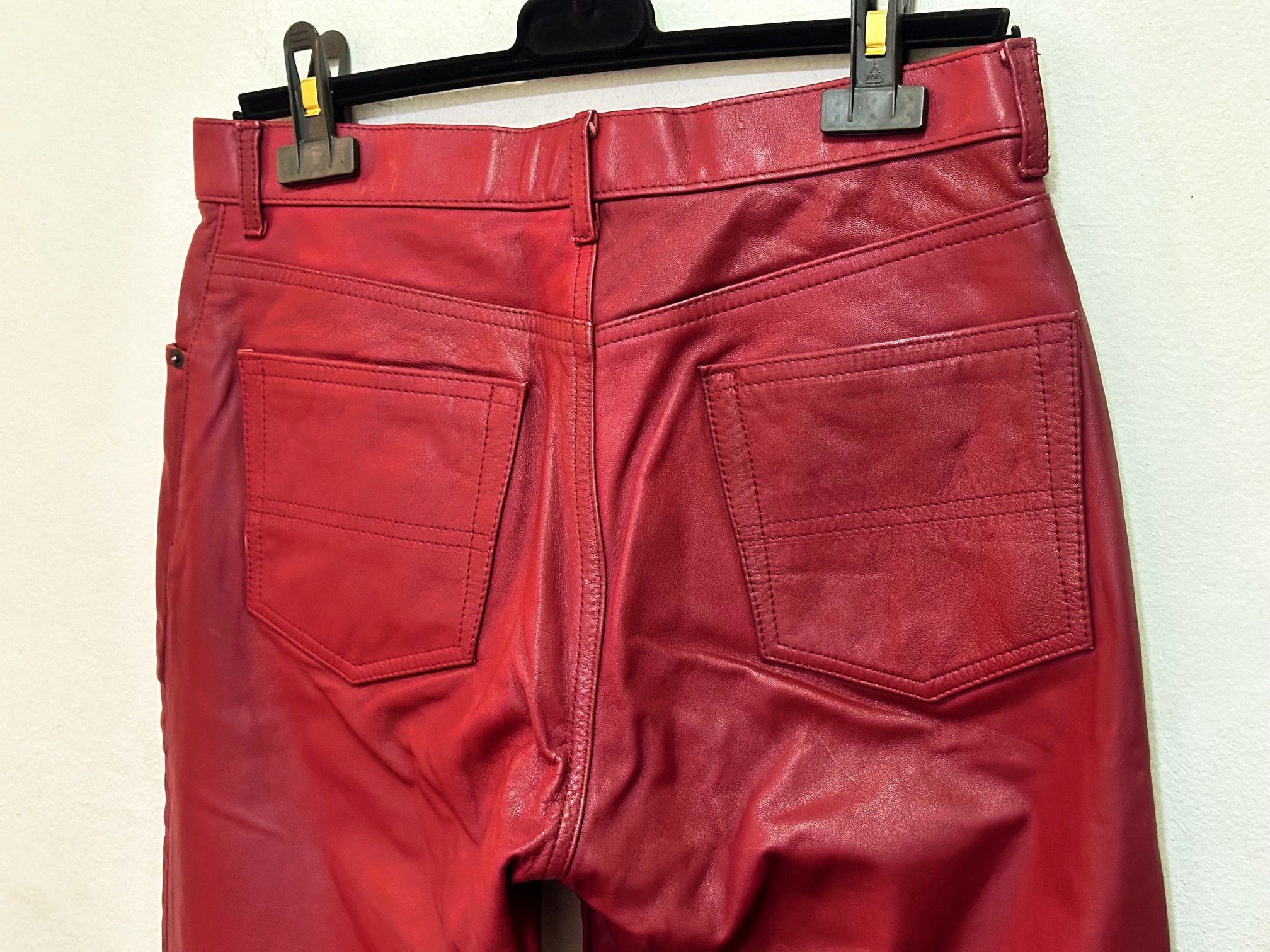 Paul Smith [FINAL PRICE] Paul Smith Red Leather Pants Size US 31 - 4 Thumbnail