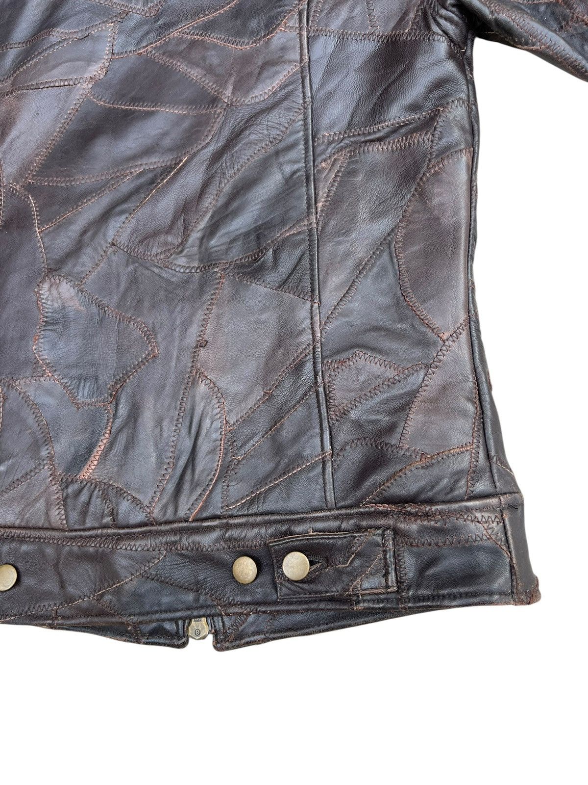 If Six Was Nine Faux Fur Patchwork Sheepskin Leather Jacket All The Way Size US S / EU 44-46 / 1 - 24 Thumbnail