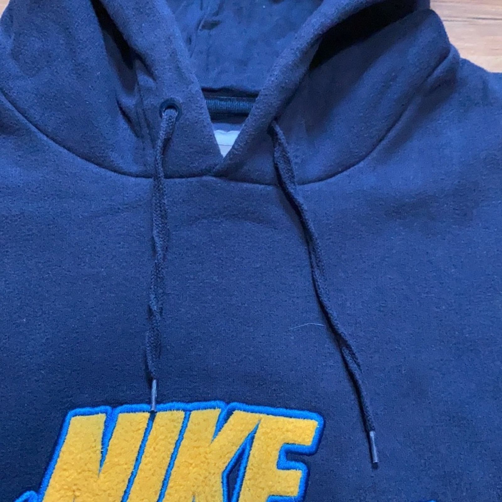 Nike Y2K Nike spell out center swoosh hoodie Size US L / EU 52-54 / 3 - 7 Thumbnail