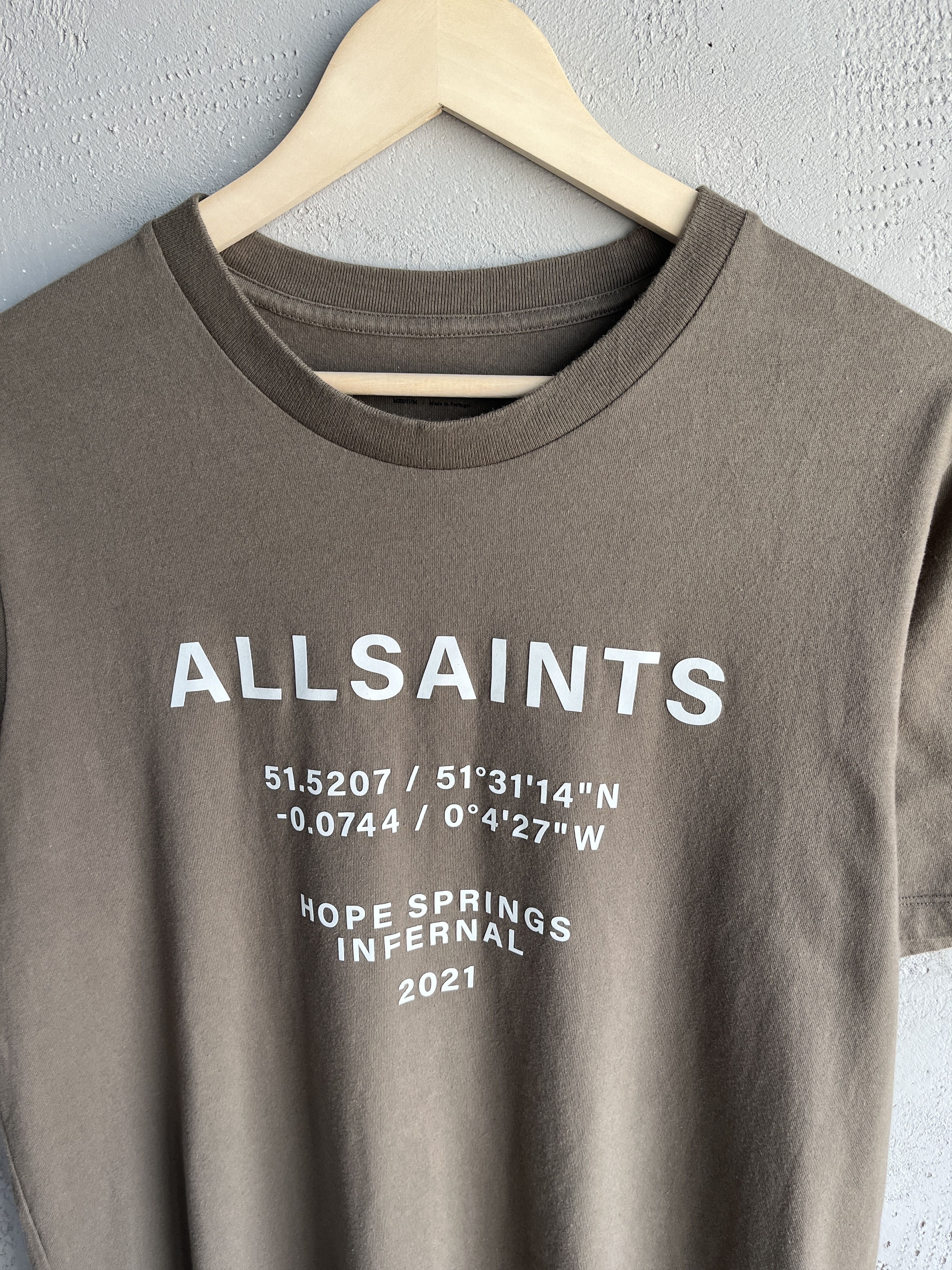 Allsaints × Vintage Vintage Allsaints Hope Infernal Springs Big Logo T Shirt Size US XL / EU 56 / 4 - 2 Thumbnail