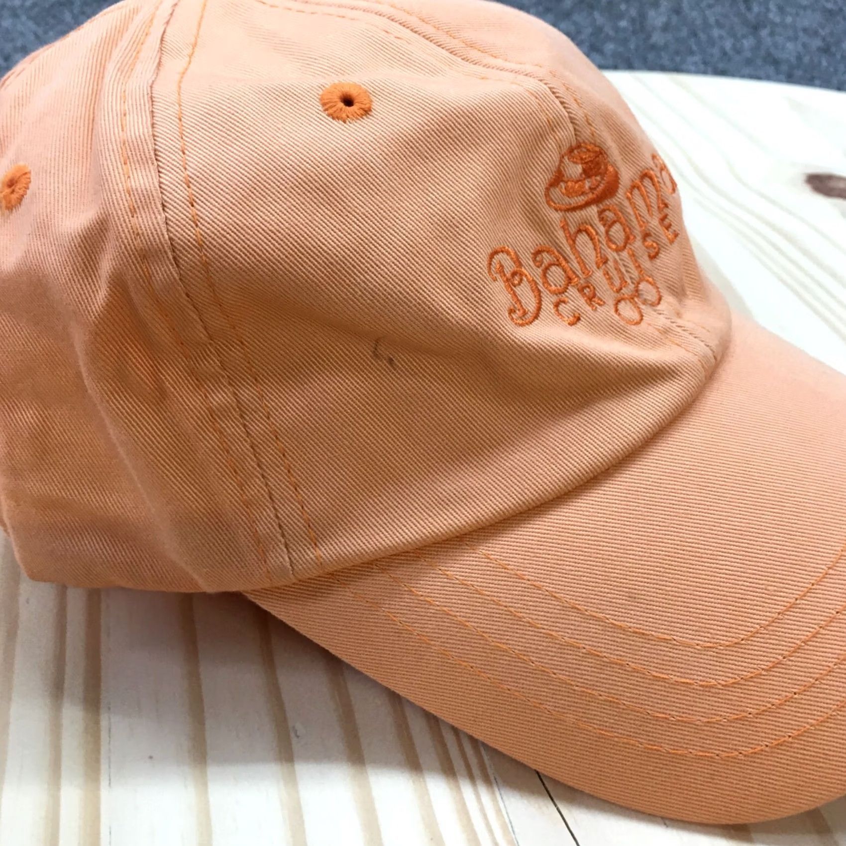 Logo 7 Bahama Cruise Baseball Cap Men Orange OS Adjustable Curved Brim Embroidered Logo Size ONE SIZE - 3 Thumbnail