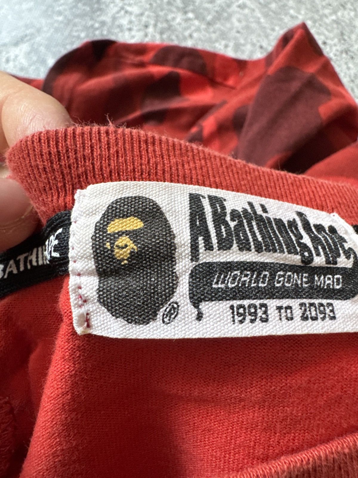 Bape Bape Red Camo Longsleeve Size L Size US L / EU 52-54 / 3 - 10 Thumbnail