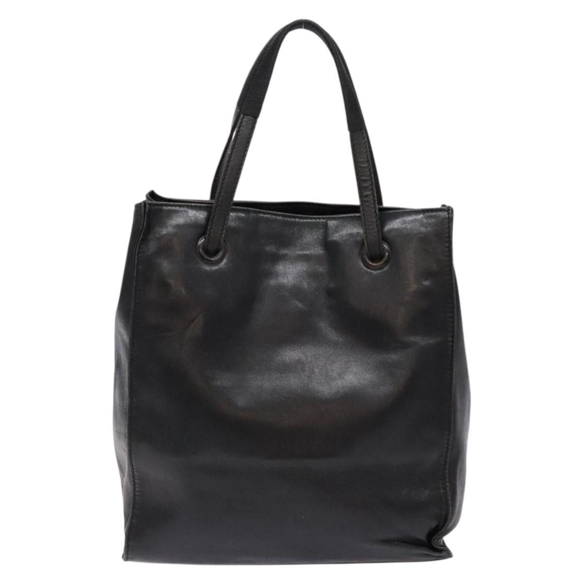 Prada PRADA Hand Bag Leather Black Size ONE SIZE - 3 Thumbnail